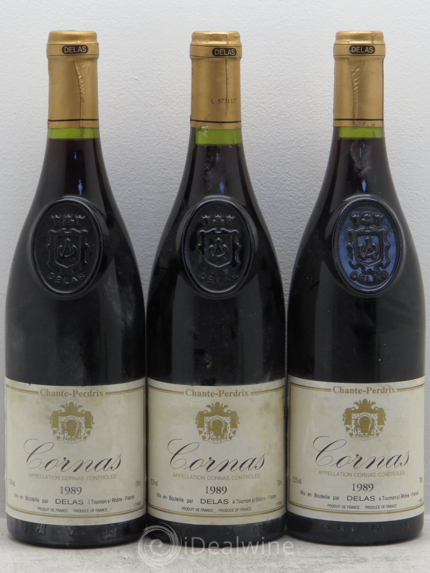 Cornas Chanteperdrix 1989 - Posten von 3 Flaschen - 0