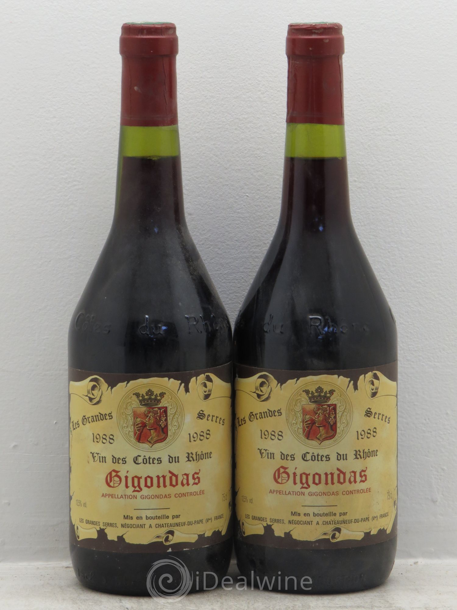 Gigondas Les grandes serres 1988 - Posten von 2 Flaschen - 0