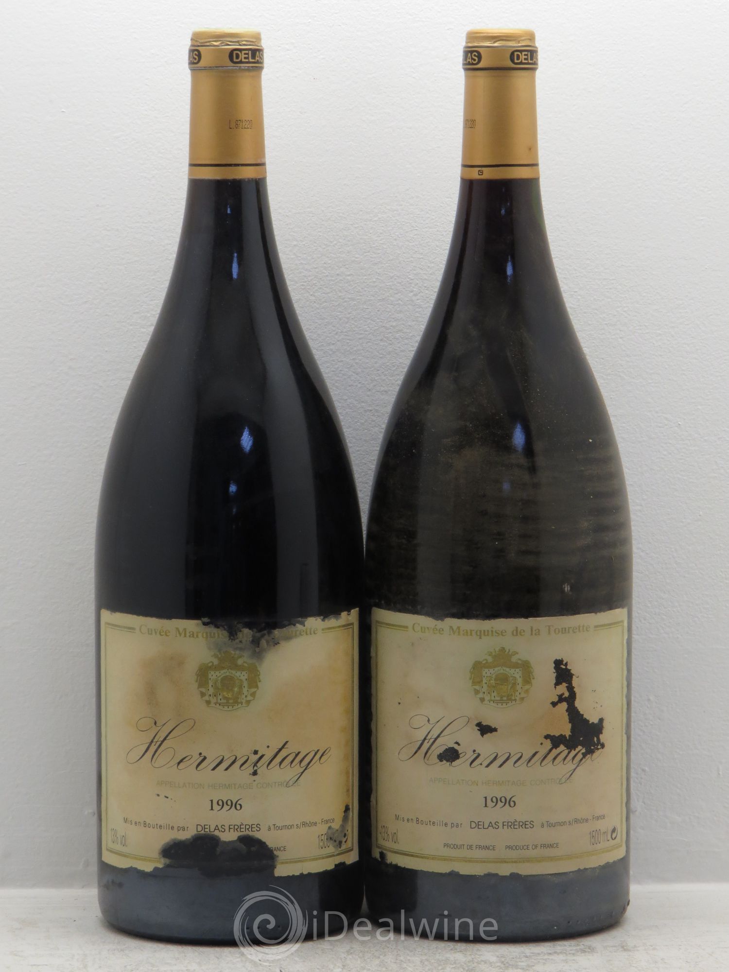Hermitage Marquise de la Tourette Delas Frères 1996 - Lot de 2 magnums - 0