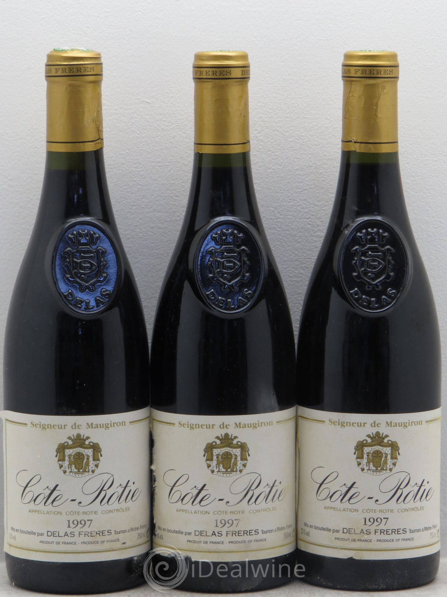 Côte-Rôtie Seigneur de Maugiron Delas Frères 1997 - Lot de 3 bouteilles - 0