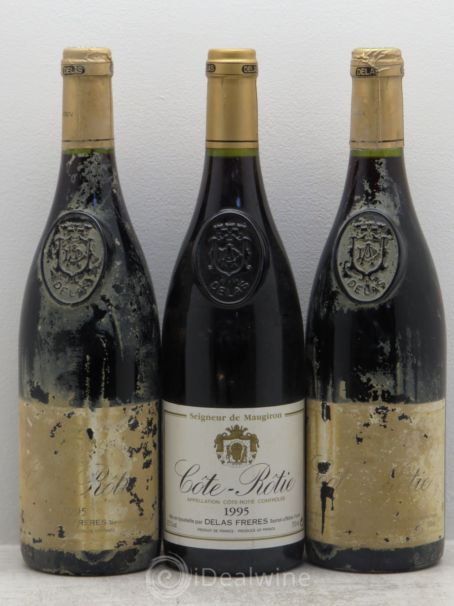 Côte-Rôtie Seigneur de Maugiron Delas Frères 1995 - Lot de 3 bouteilles - 0