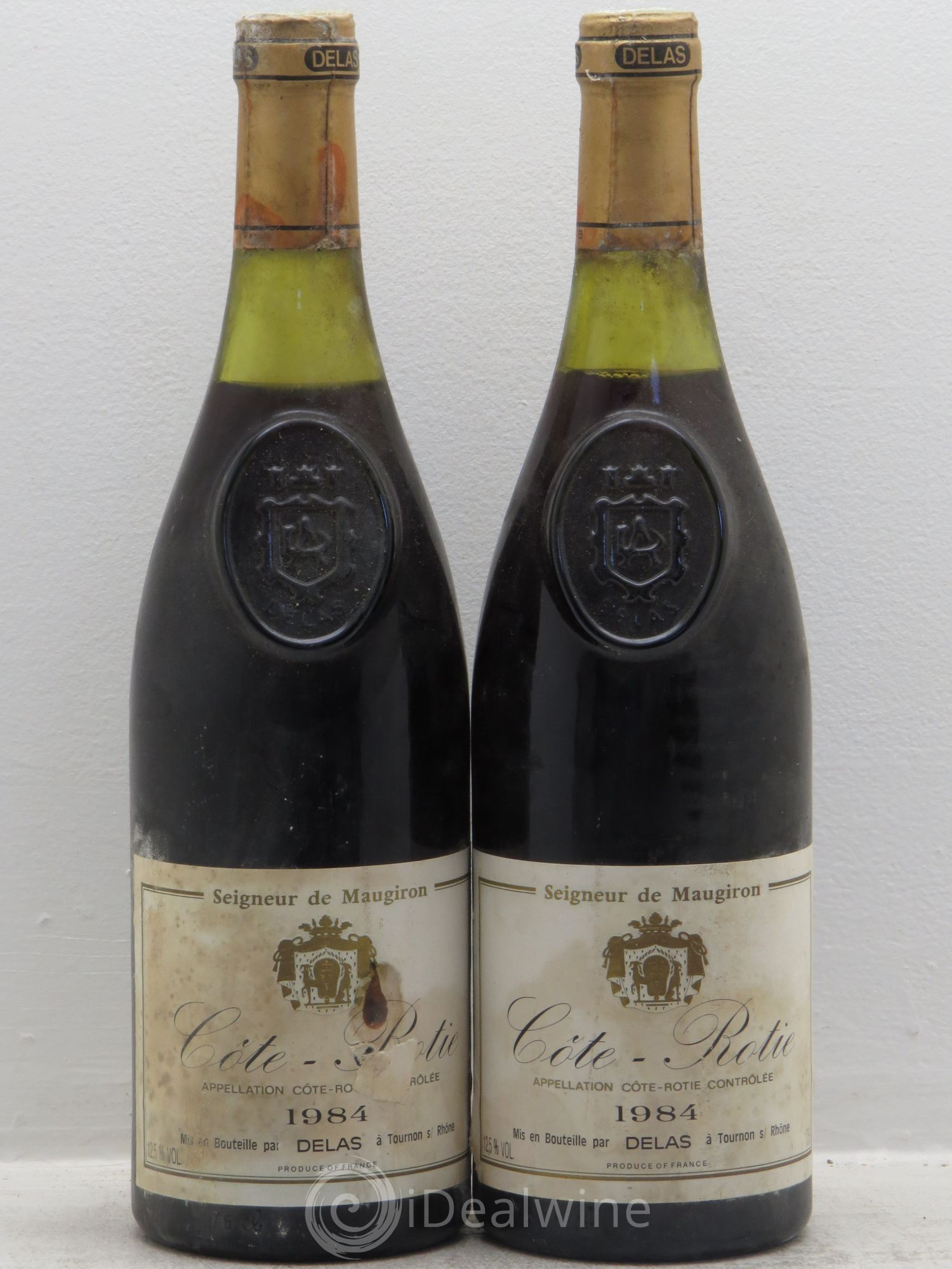 Côte-Rôtie Seigneur de Maugiron Delas Frères 1984 - Lot de 2 bouteilles - 0