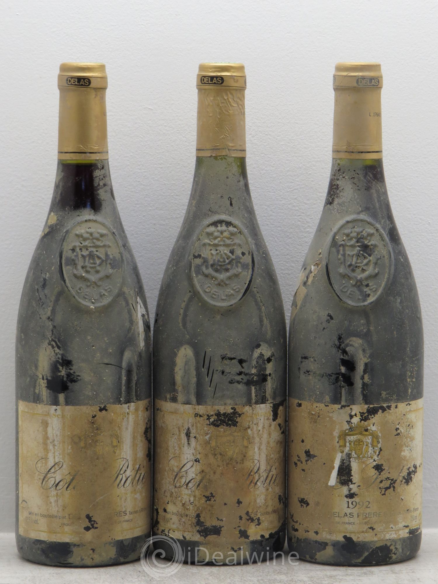 Côte-Rôtie Seigneur de Maugiron Delas Frères 1992 - Lot de 3 bouteilles - 0