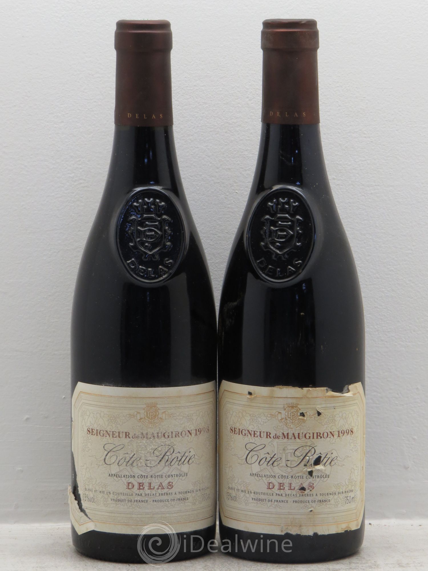 Côte-Rôtie Seigneur de Maugiron Delas Frères 1998 - Lot de 2 bouteilles - 0