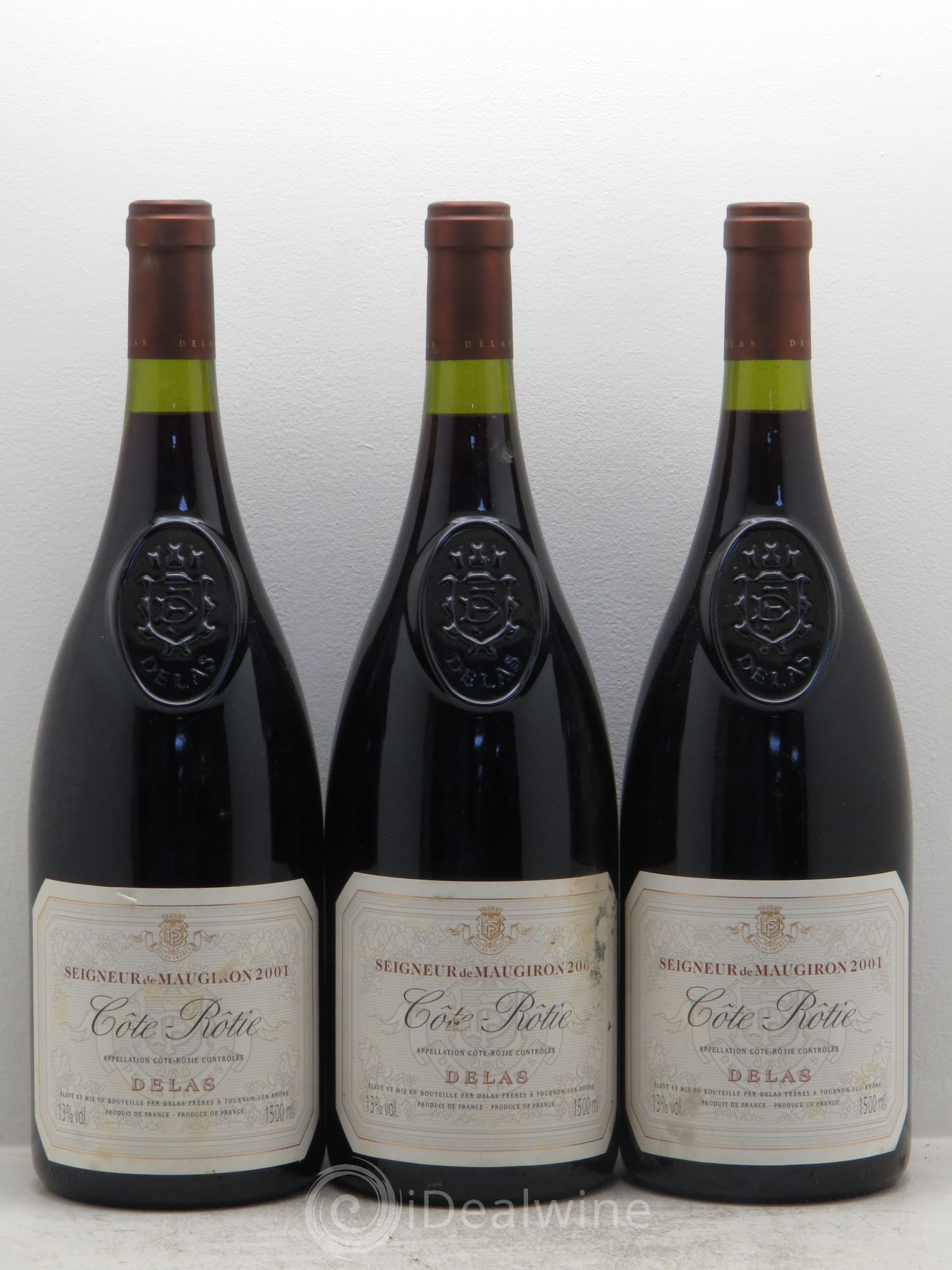 Côte-Rôtie Seigneur de Maugiron Delas Frères 2001 - Lot de 3 magnums - 0