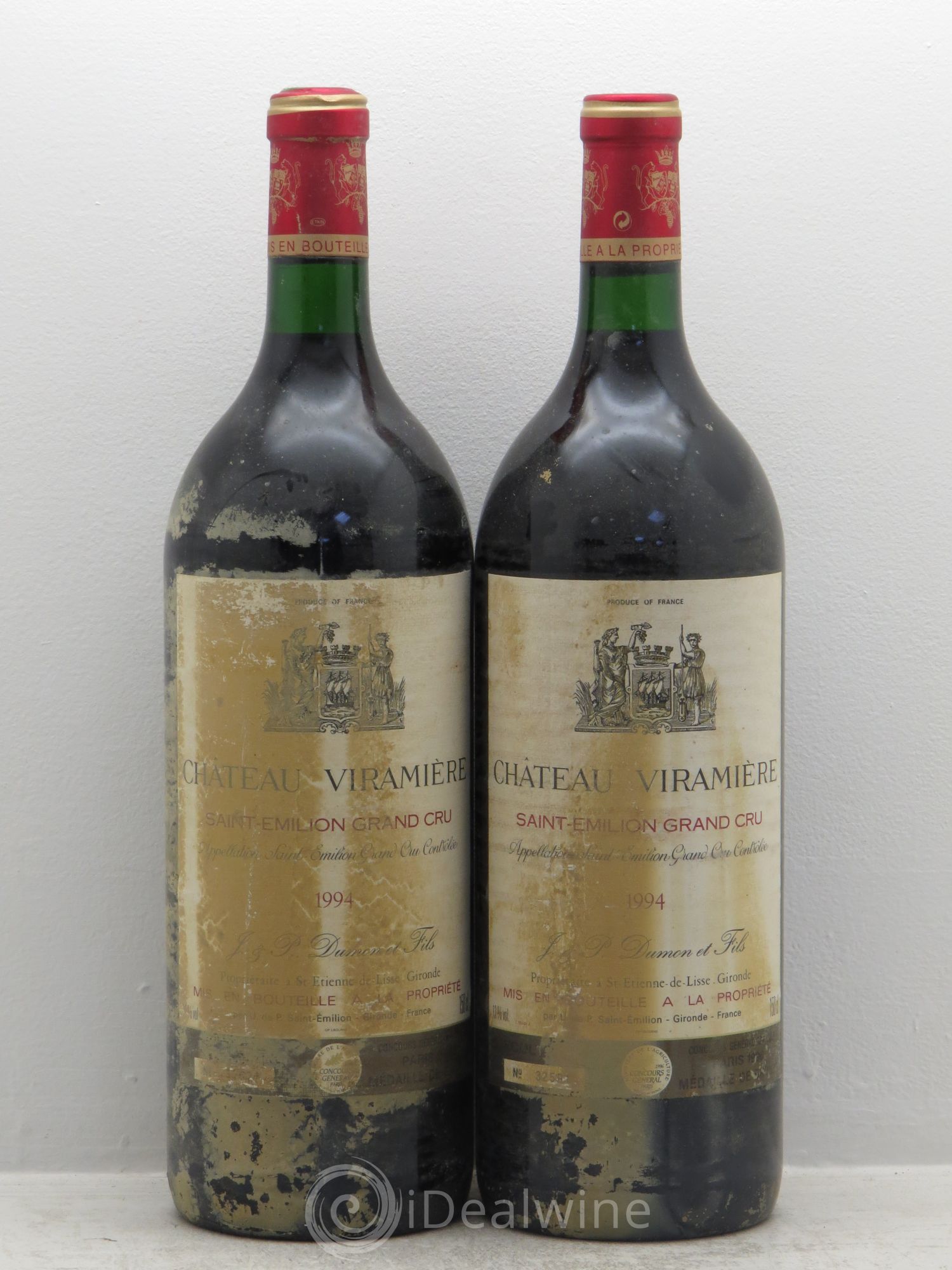 Saint-Émilion Château Viramière 1994 - Posten von 2 Magnum - 0
