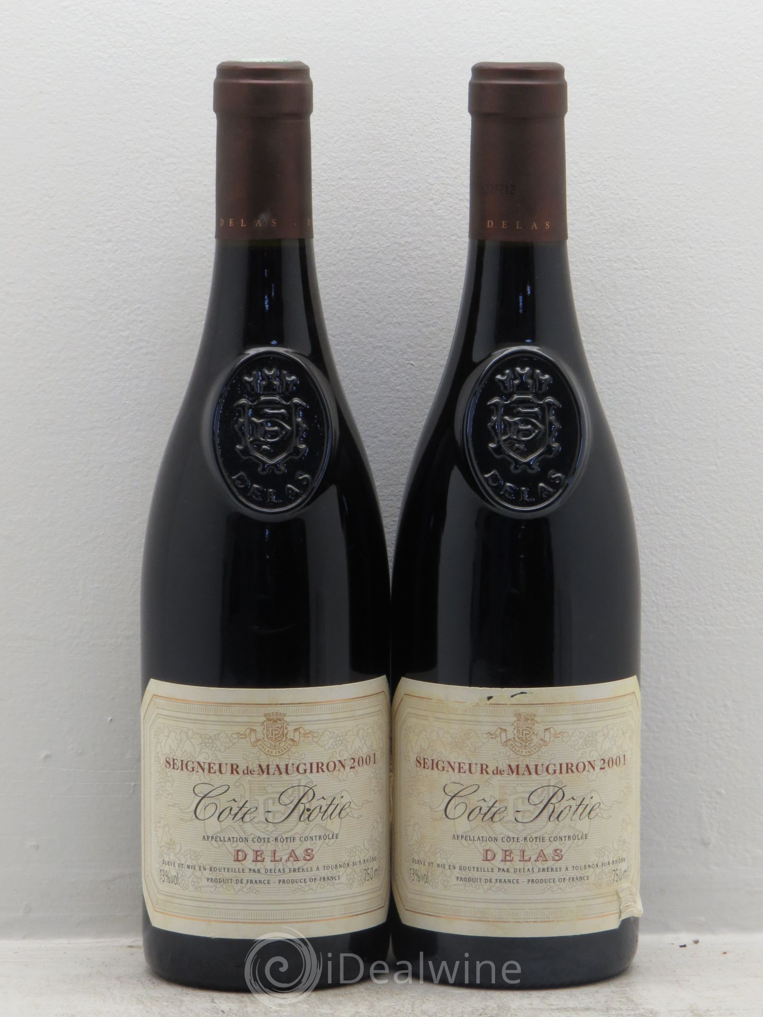 Côte-Rôtie Seigneur de Maugiron Delas Frères 2001 - Lot de 2 bouteilles - 0