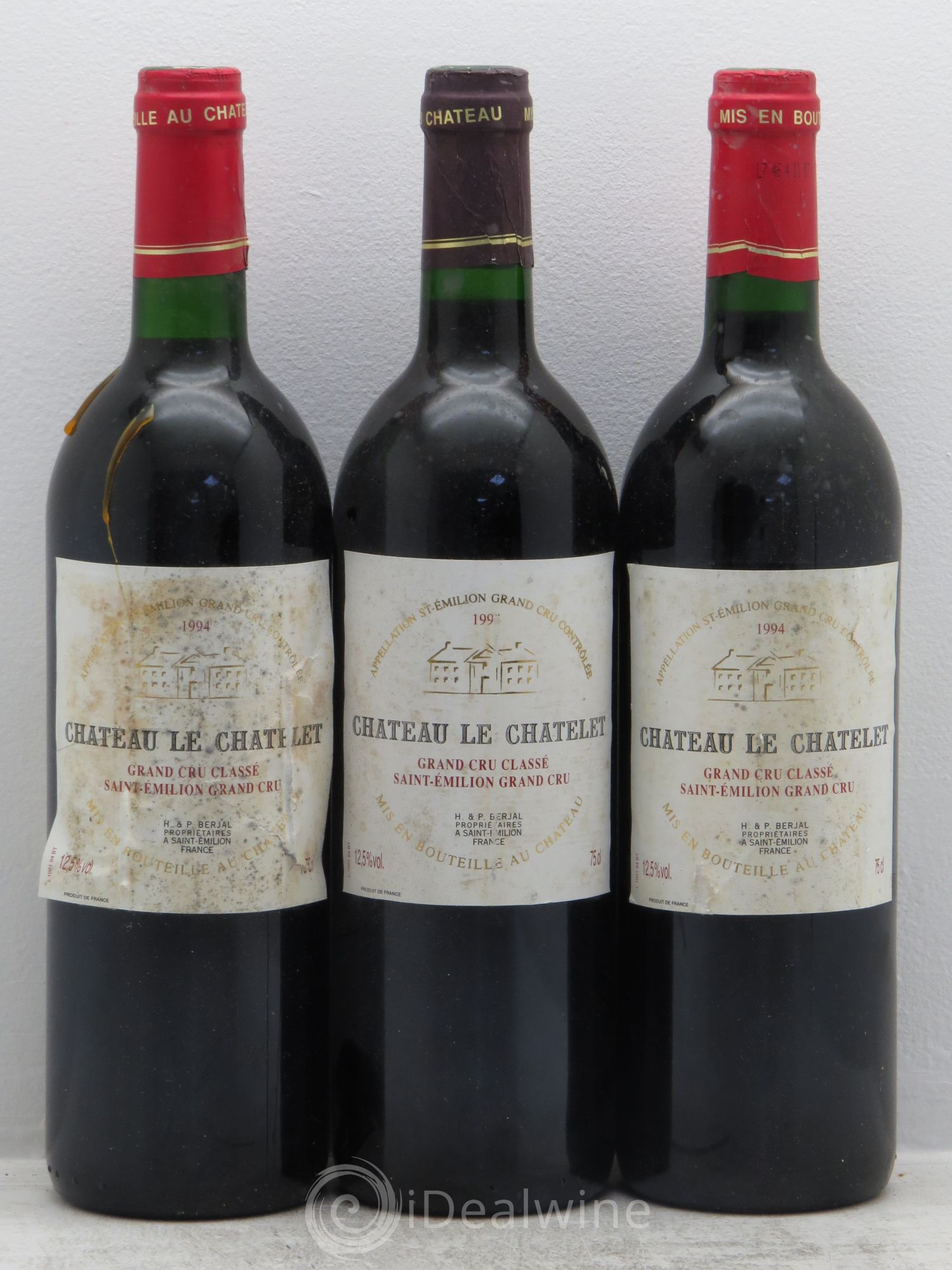 Saint-Émilion Château Chatelet 1994 - Posten von 3 Flaschen - 0