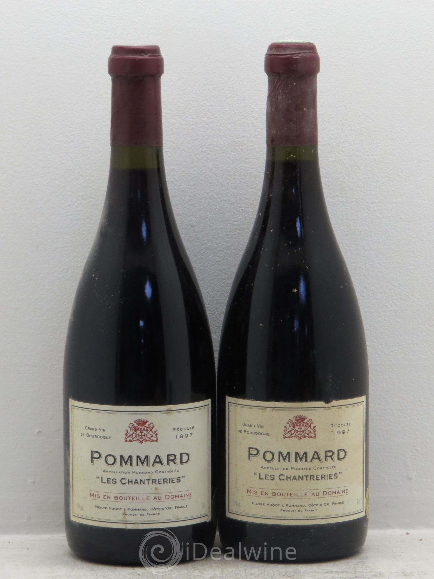Pommard Les Chantrerie - P.Hugot 1997 - Posten von 2 Flaschen - 0