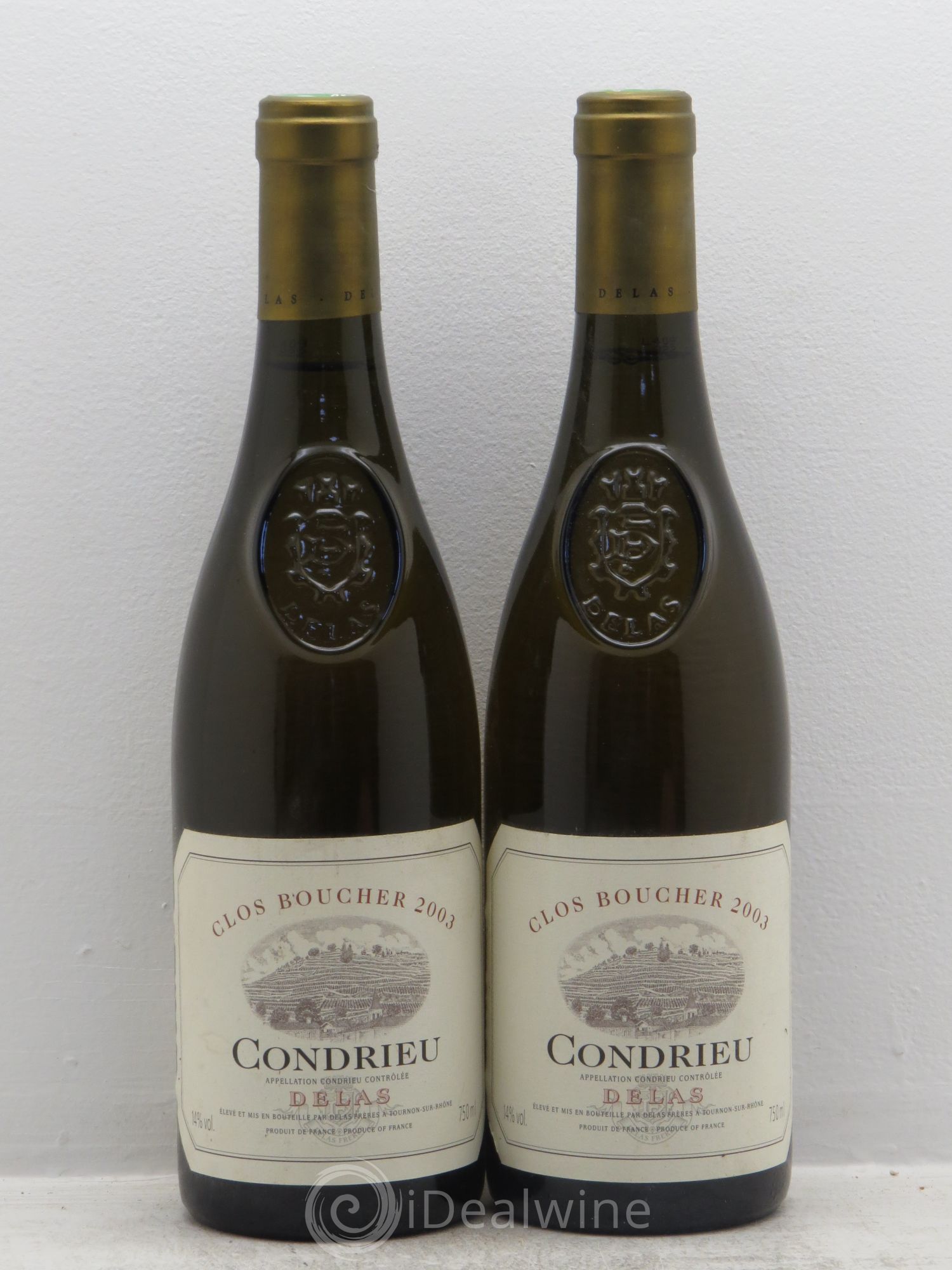Condrieu Clos Boucher Delas Frères 2003 - Lot de 2 bouteilles - 0
