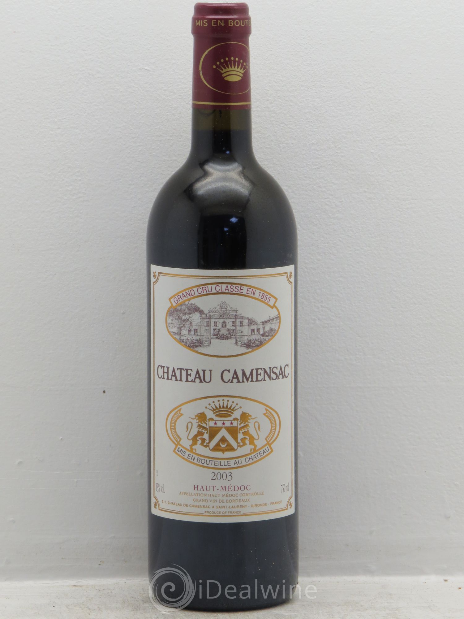 Château Camensac 5ème Grand Cru Classé 2003 - Lot de 6 bouteilles - 0