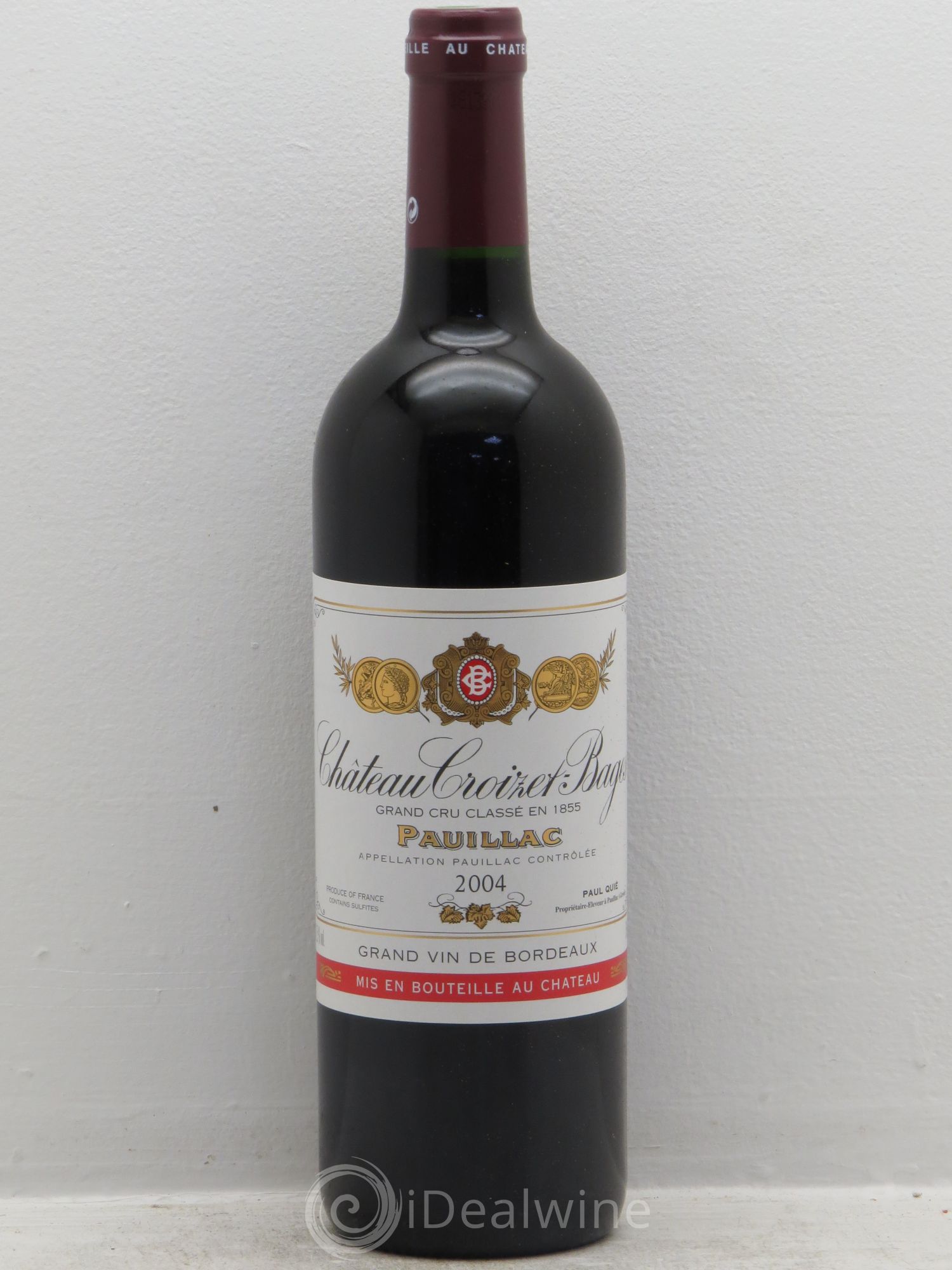 Château Croizet Bages 5ème Grand Cru Classé 2004 - Lot de 6 bouteilles - 0