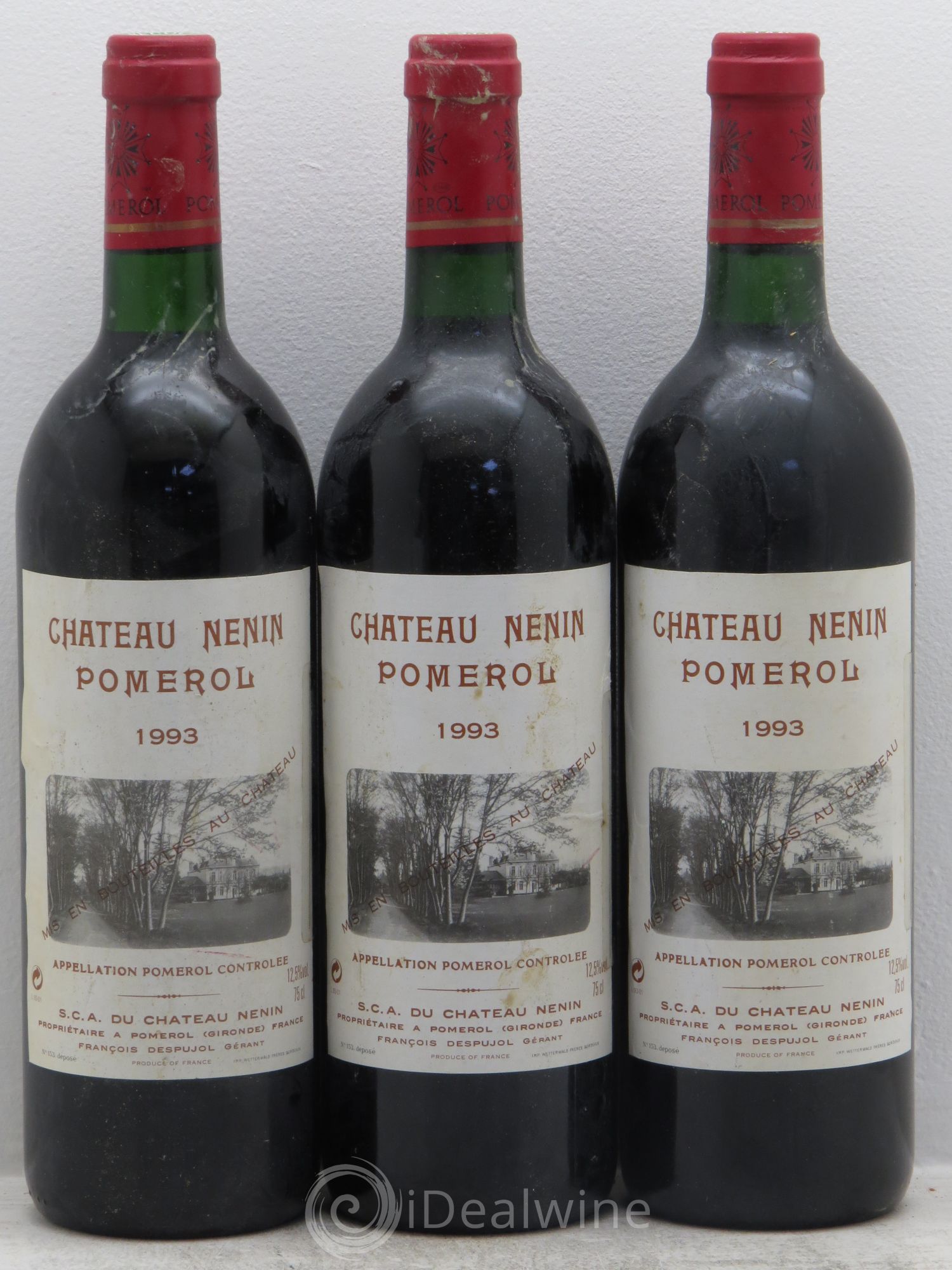 Château Nenin 1993 - Lot de 3 bouteilles - 0