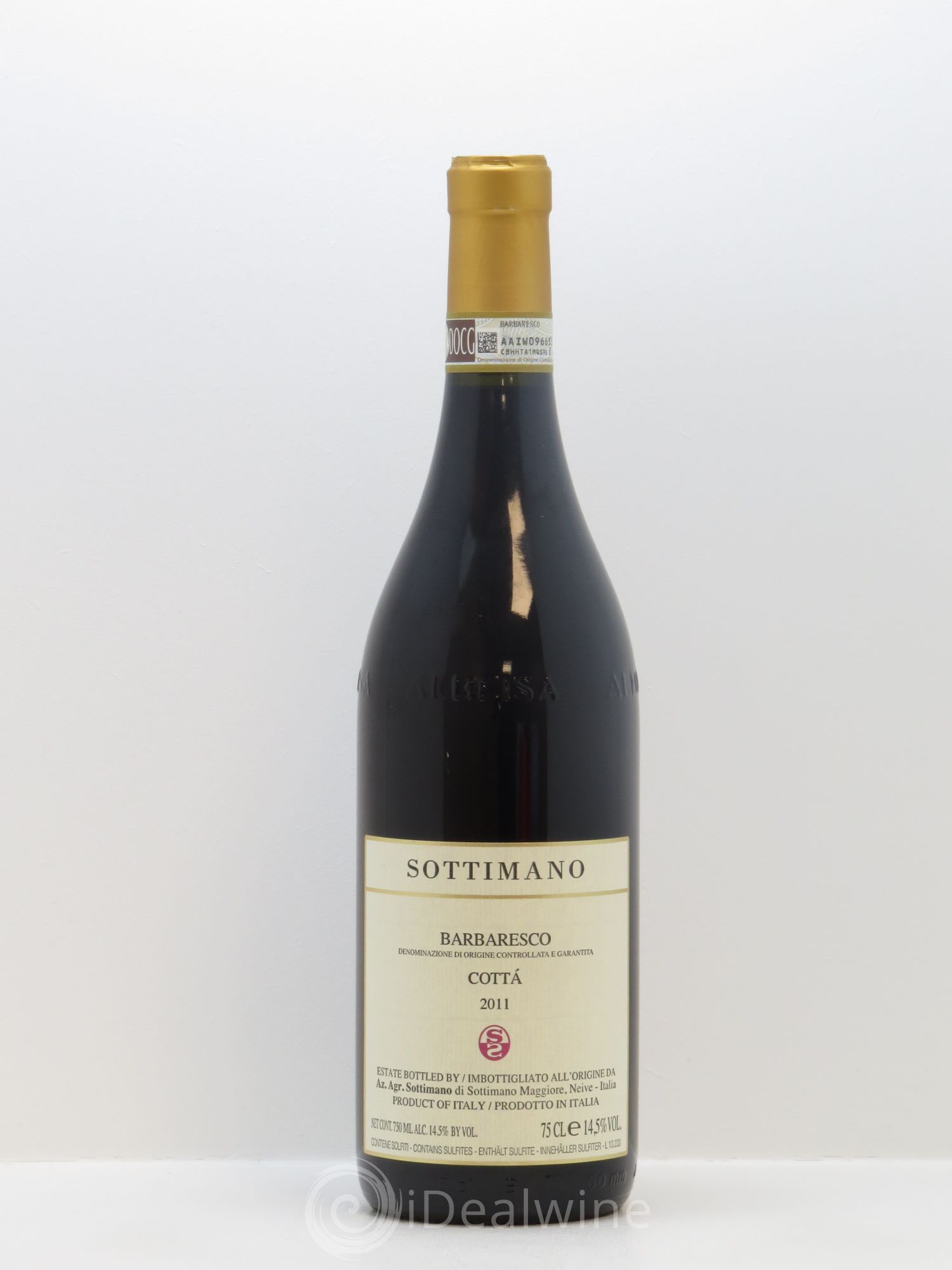 Barbaresco DOCG Cottà Sottimano 2011 - Lot de 1 bouteille - 0