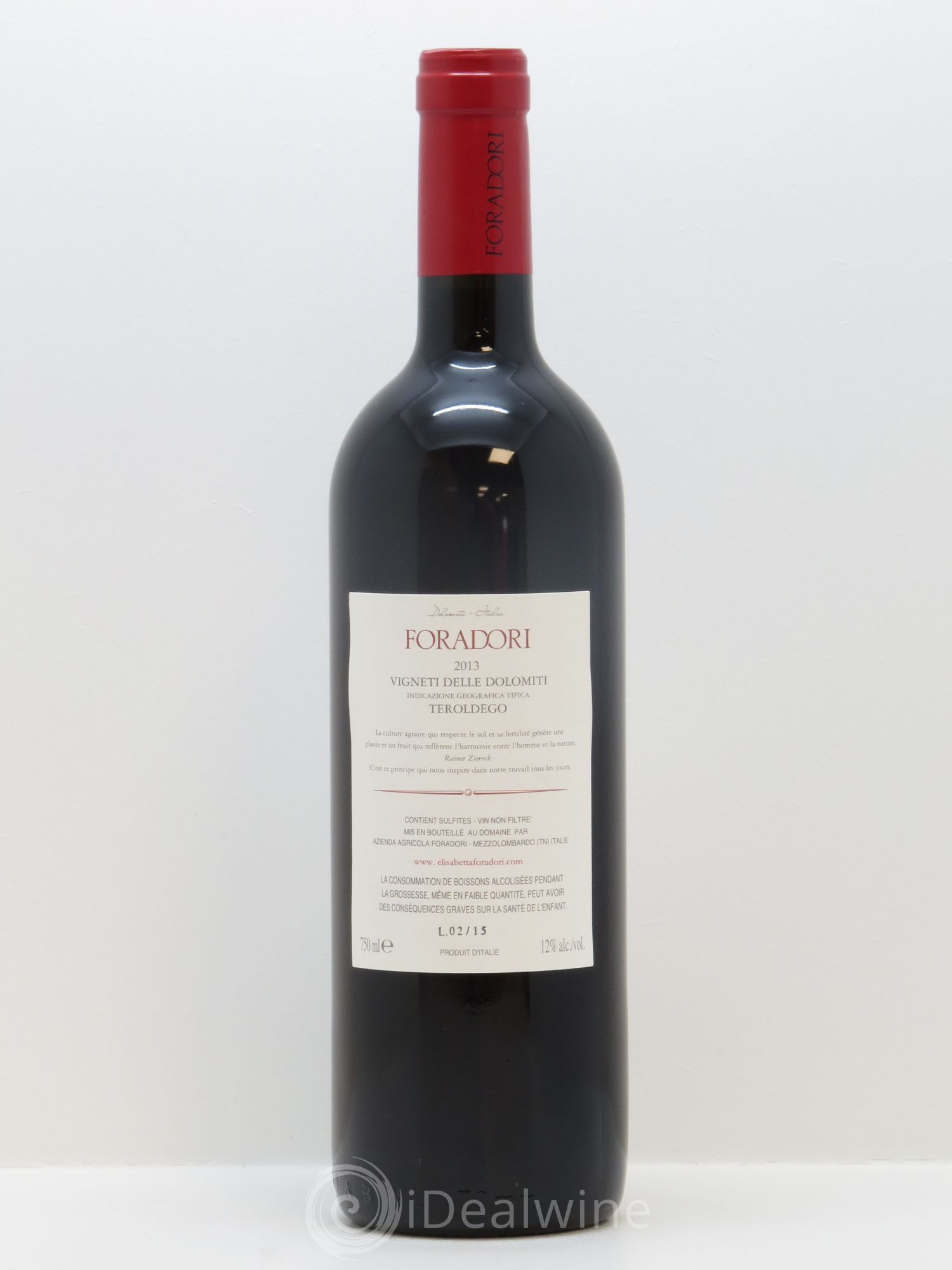 Vigneti delle Dolomiti IGT Teroldego Elisabetta Foradori 2013 - Lot de 1 bouteille - 1