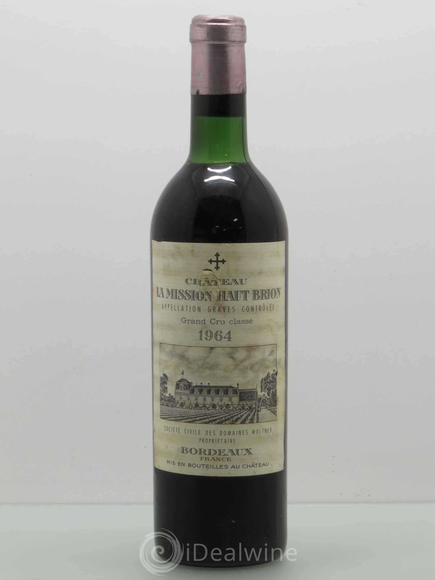 Château la Mission Haut-Brion Cru Classé de Graves 1964 - Lot de 1 bouteille - 0