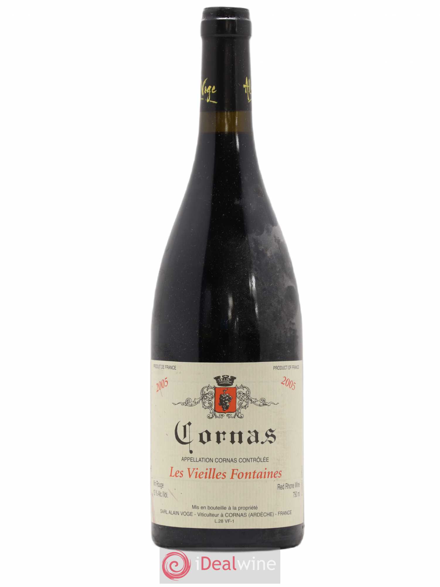 Cornas Les Vieilles Fontaines Alain Voge (Domaine) 2005 - Lot de 1 bouteille - 0
