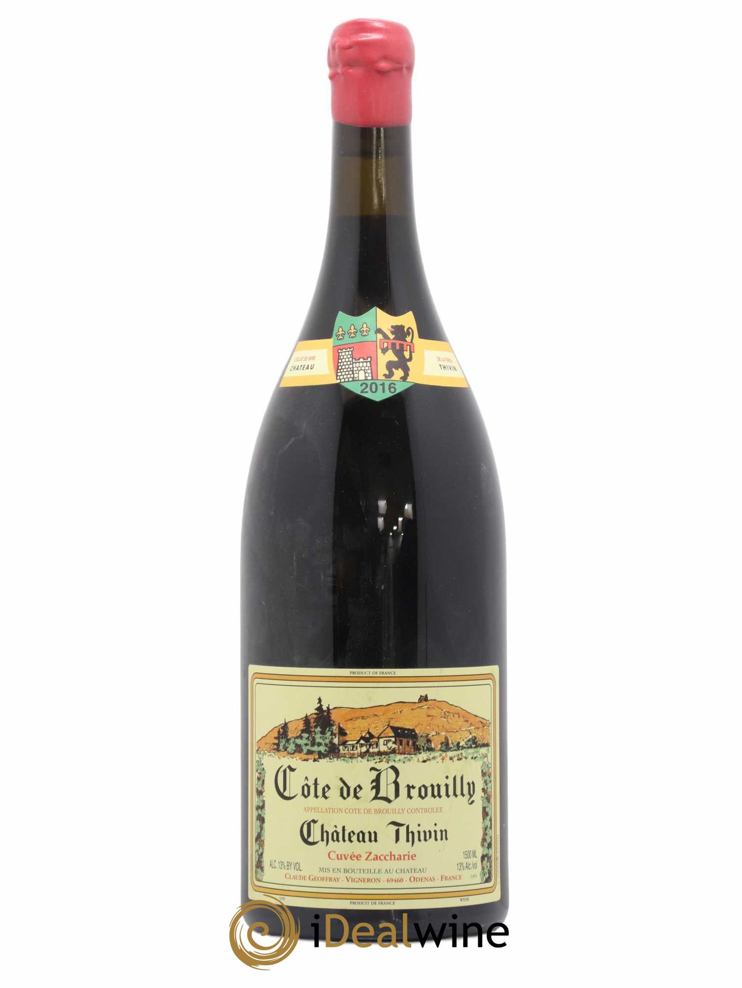 Côte de Brouilly Cuvée Zaccharie Château Thivin 2016 - Lot de 1 magnum - 0