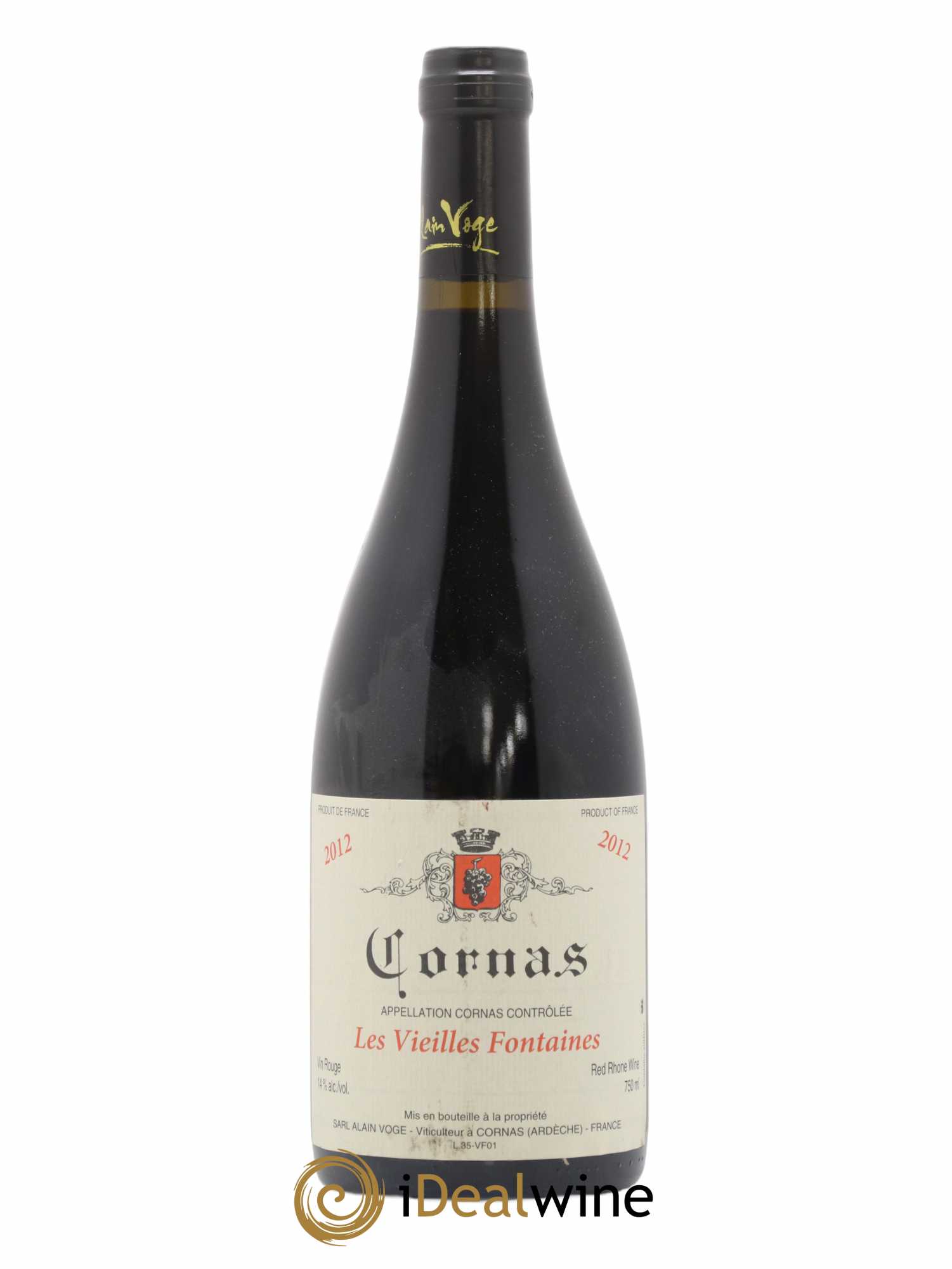 Cornas Les Vieilles Fontaines Alain Voge (Domaine) 2012 - Lotto di 1 bottiglia - 0