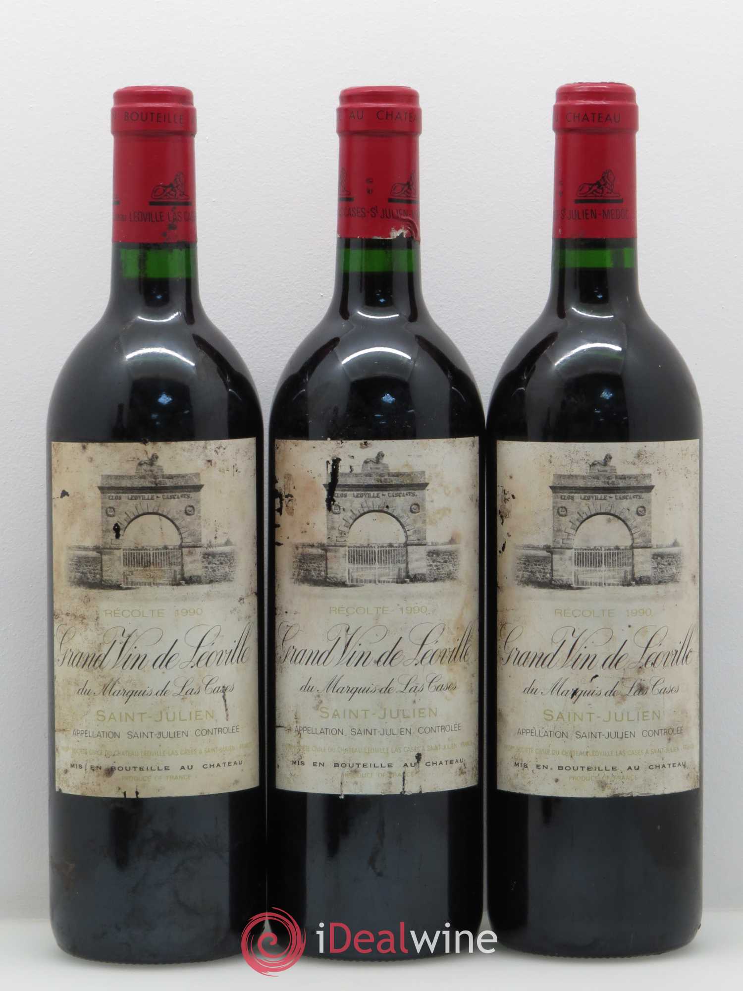 Château Léoville Las Cases 2ème Grand Cru Classé 1990 - Lot de 6 bouteilles - 1