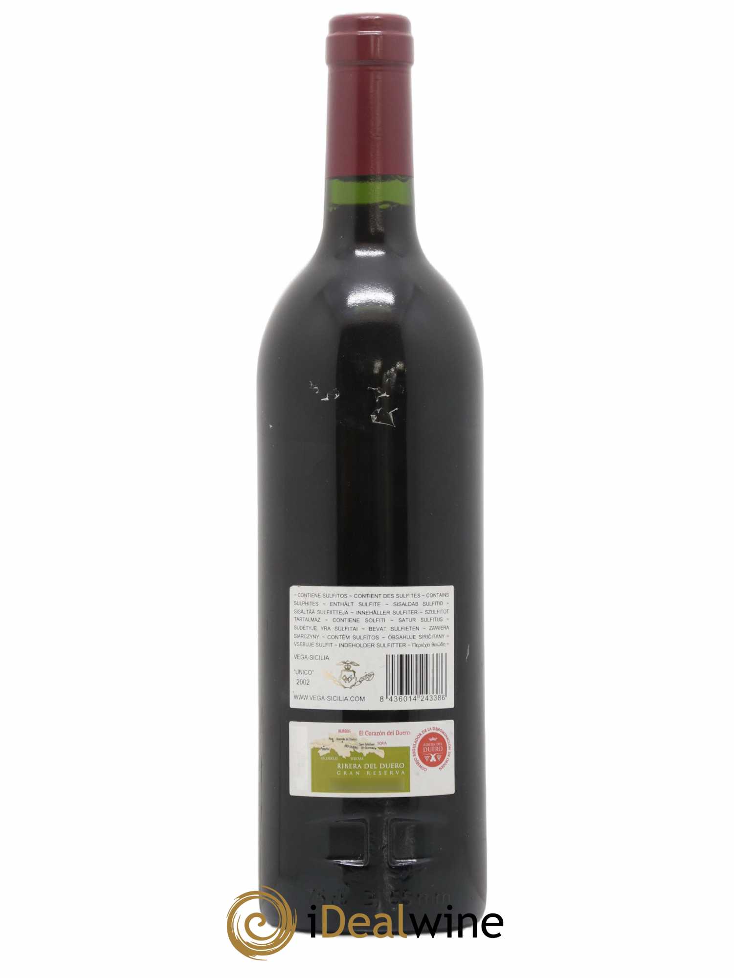Ribera Del Duero DO Vega Sicilia Unico Famille Alvarez 2002 - Lot de 1 bouteille - 1