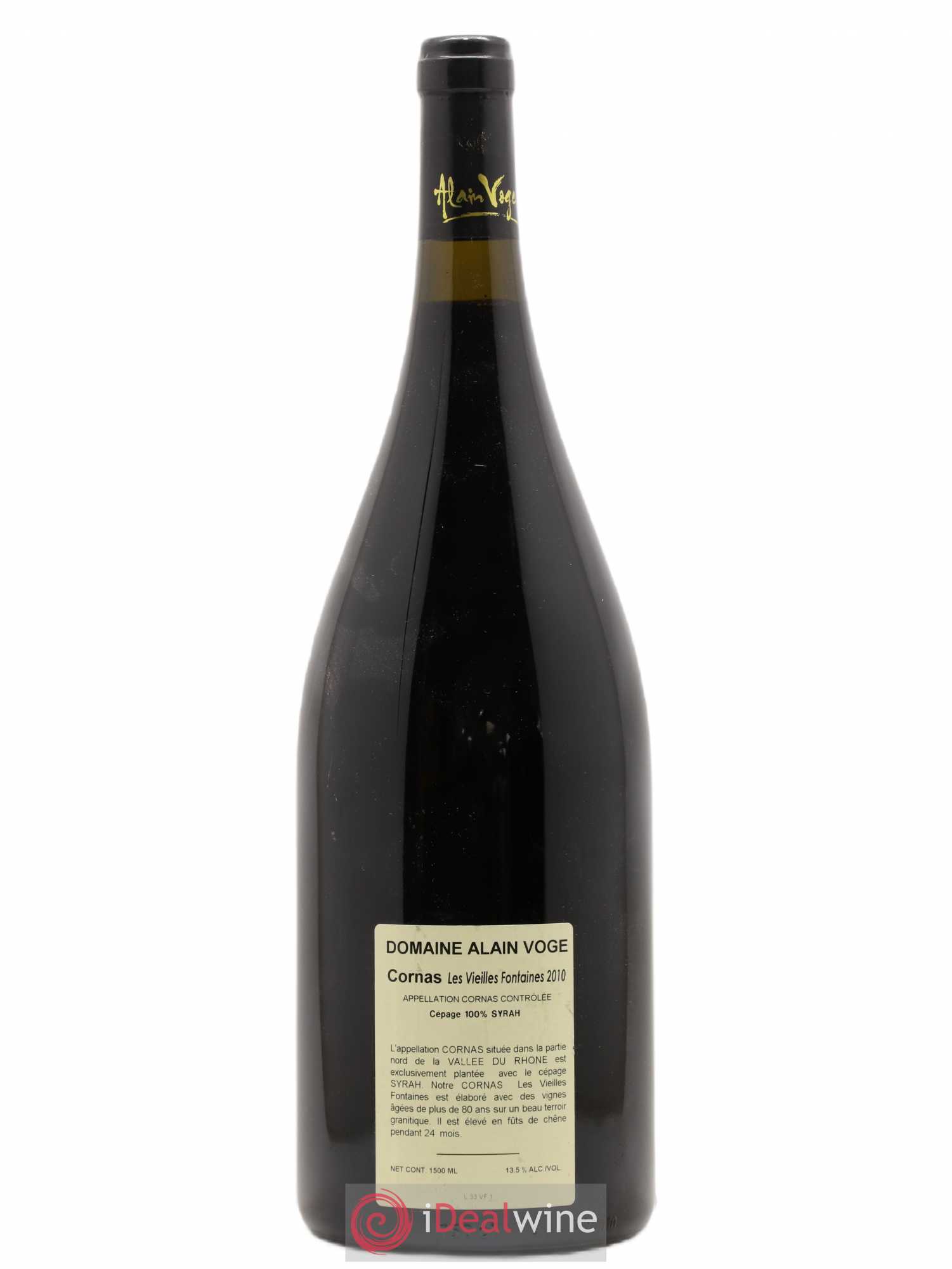 Cornas Les Vieilles Fontaines Alain Voge (Domaine) 2010 - Lot de 1 magnum - 1