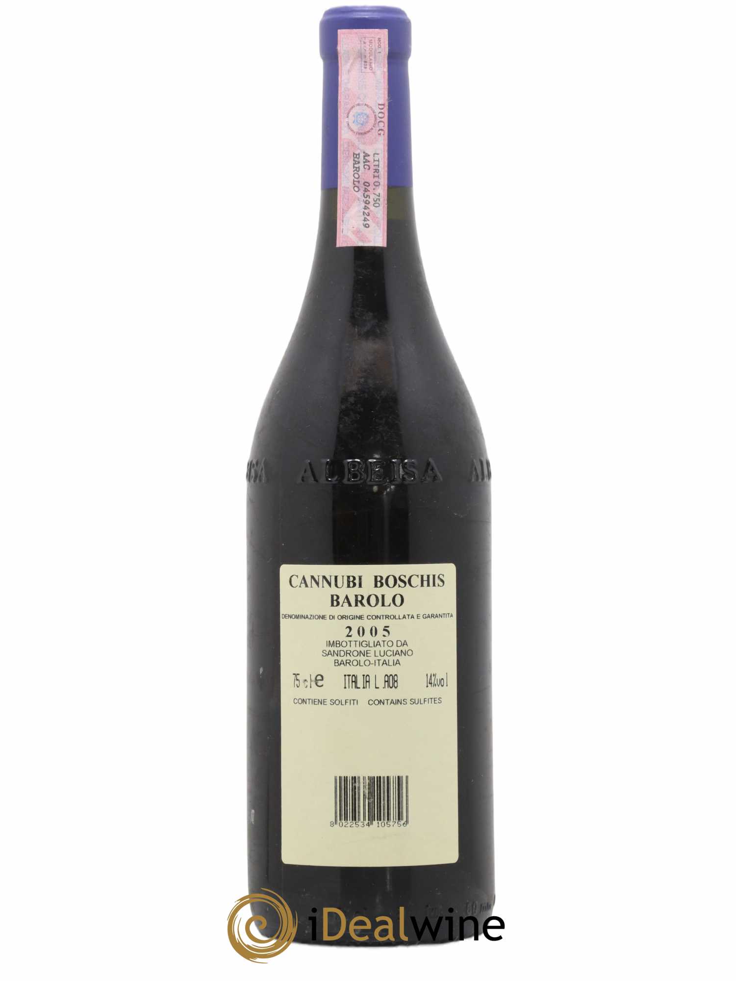 Barolo DOCG Aleste (anciennement Cannubi Boschis) Luciano Sandrone 2005 - Lot de 1 bouteille - 1
