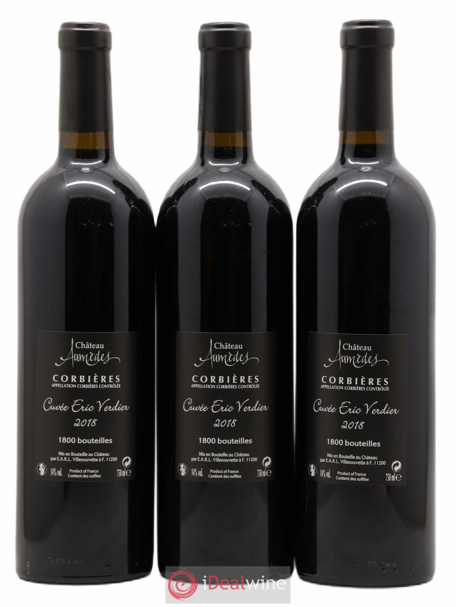 Corbières Château Aumedes Tuam Adoramus cuvée Eric Verdier 2018 - Posten von 3 Flaschen - 1