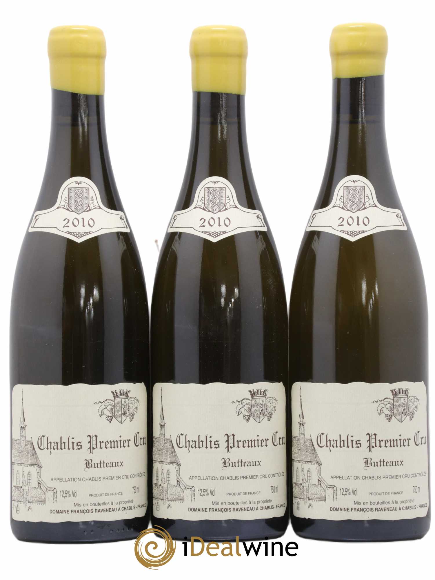 Chablis 1er Cru Butteaux Raveneau (Domaine) 2010 - Lot de 3 bouteilles - 0