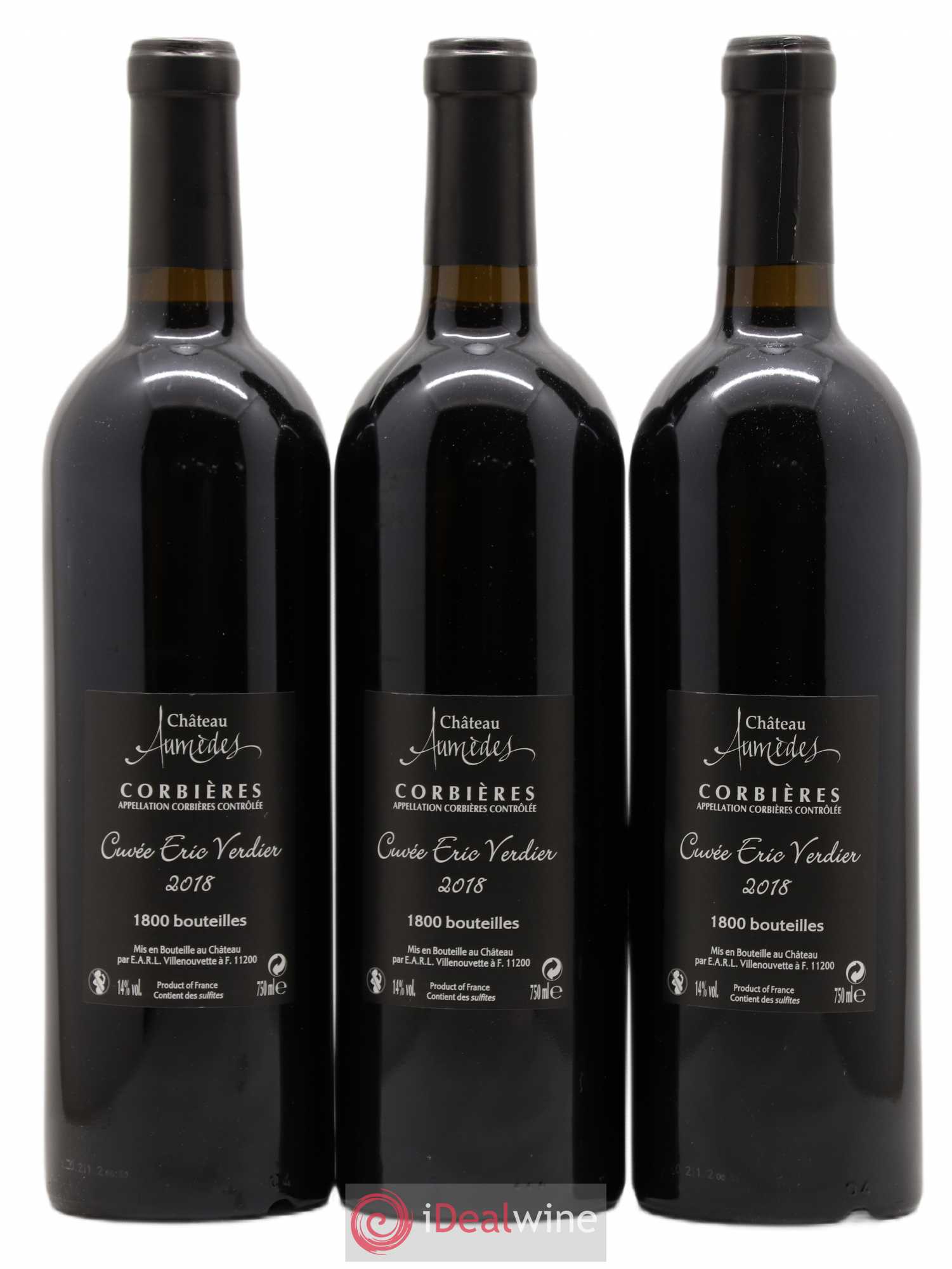 Corbières Château Aumedes Tuam Adoramus cuvée Eric Verdier 2018 - Posten von 3 Flaschen - 1