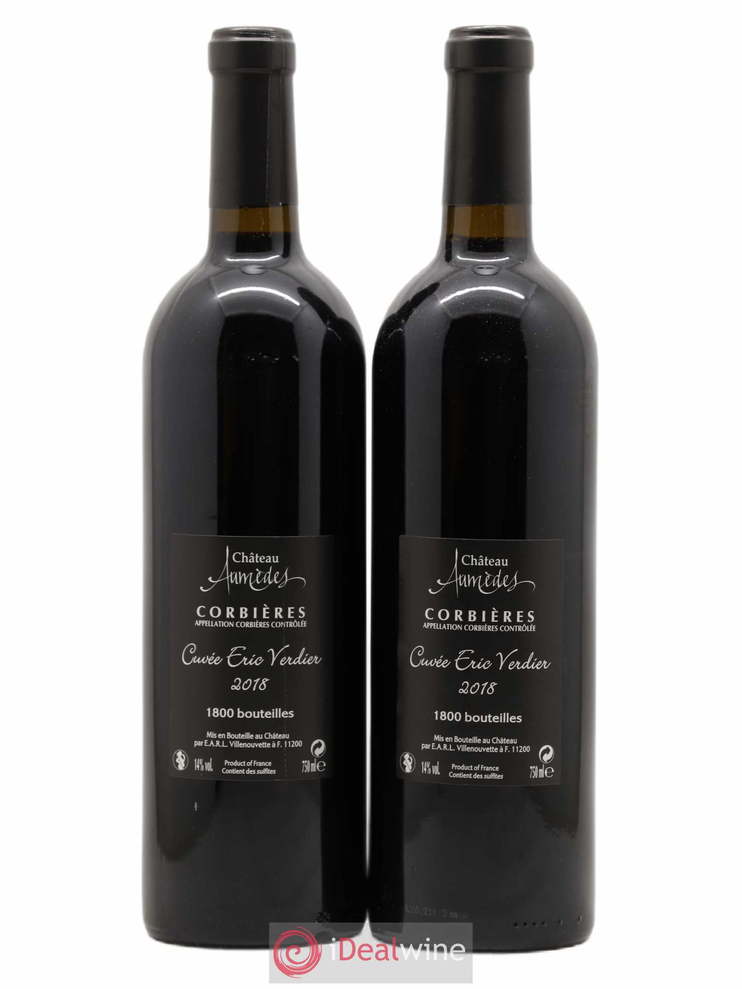 Corbières Château Aumedes Tuam Adoramus cuvée Eric Verdier 2018 - Lot de 2 bouteilles - 1