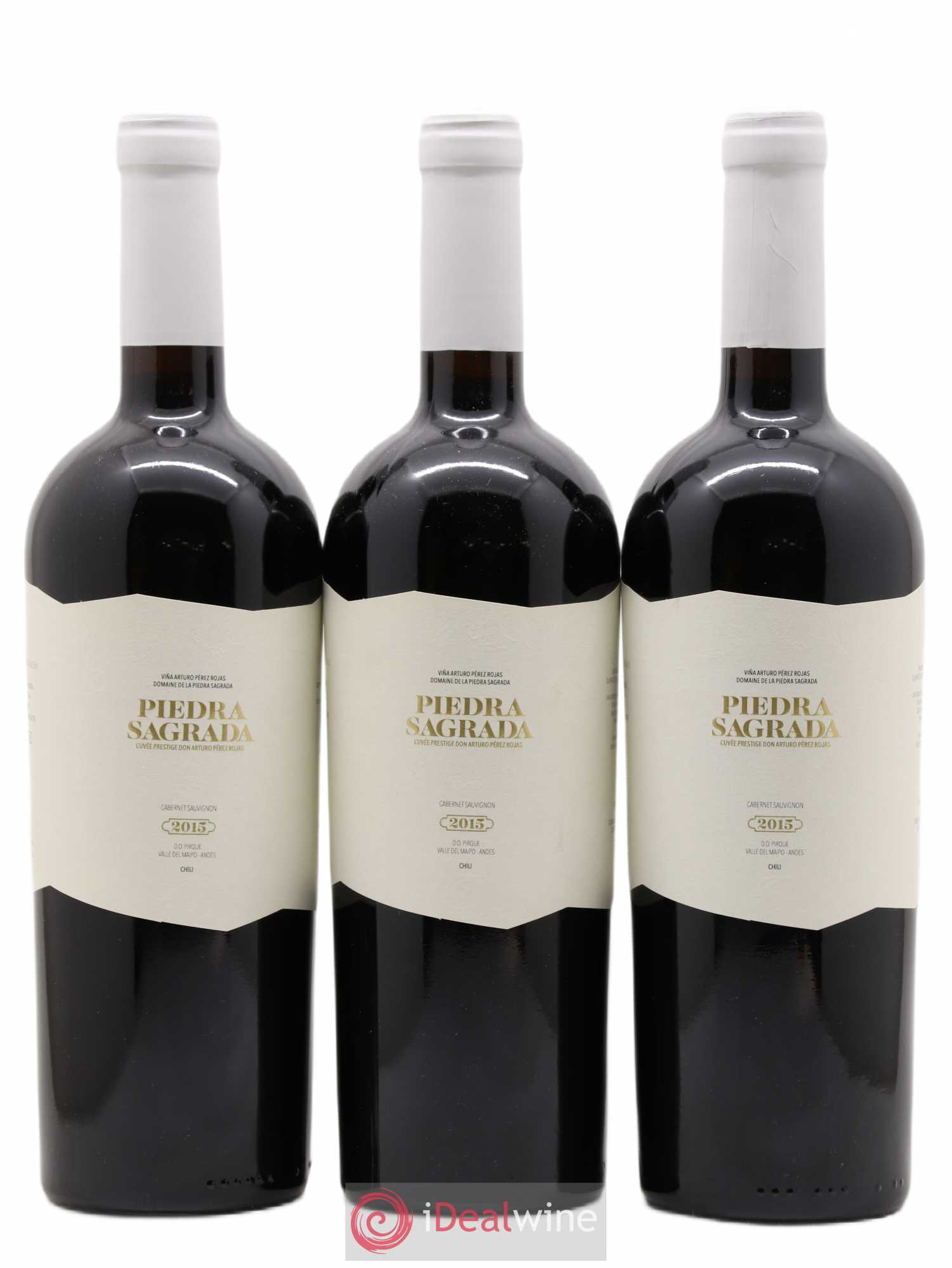 Chili D.O. Pirque Vale Del Maipo Piedra Sagrada Cabernet Sauvignon 2015 - Posten von 3 Flaschen - 0