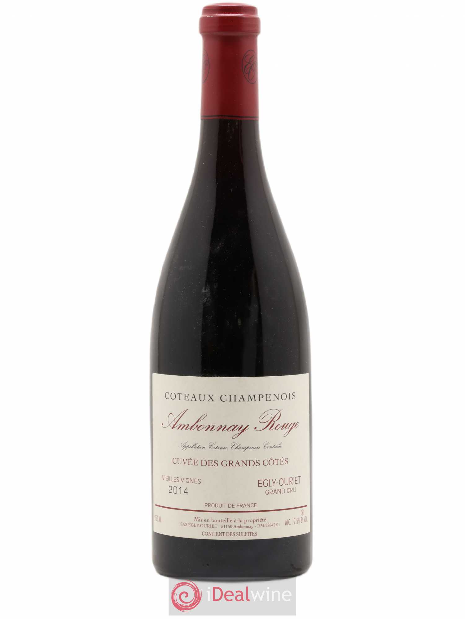 Ambonnay Cuvée des Grands Côtés VV Grand Cru Egly-Ouriet 2014 - Lot de 1 bouteille - 0