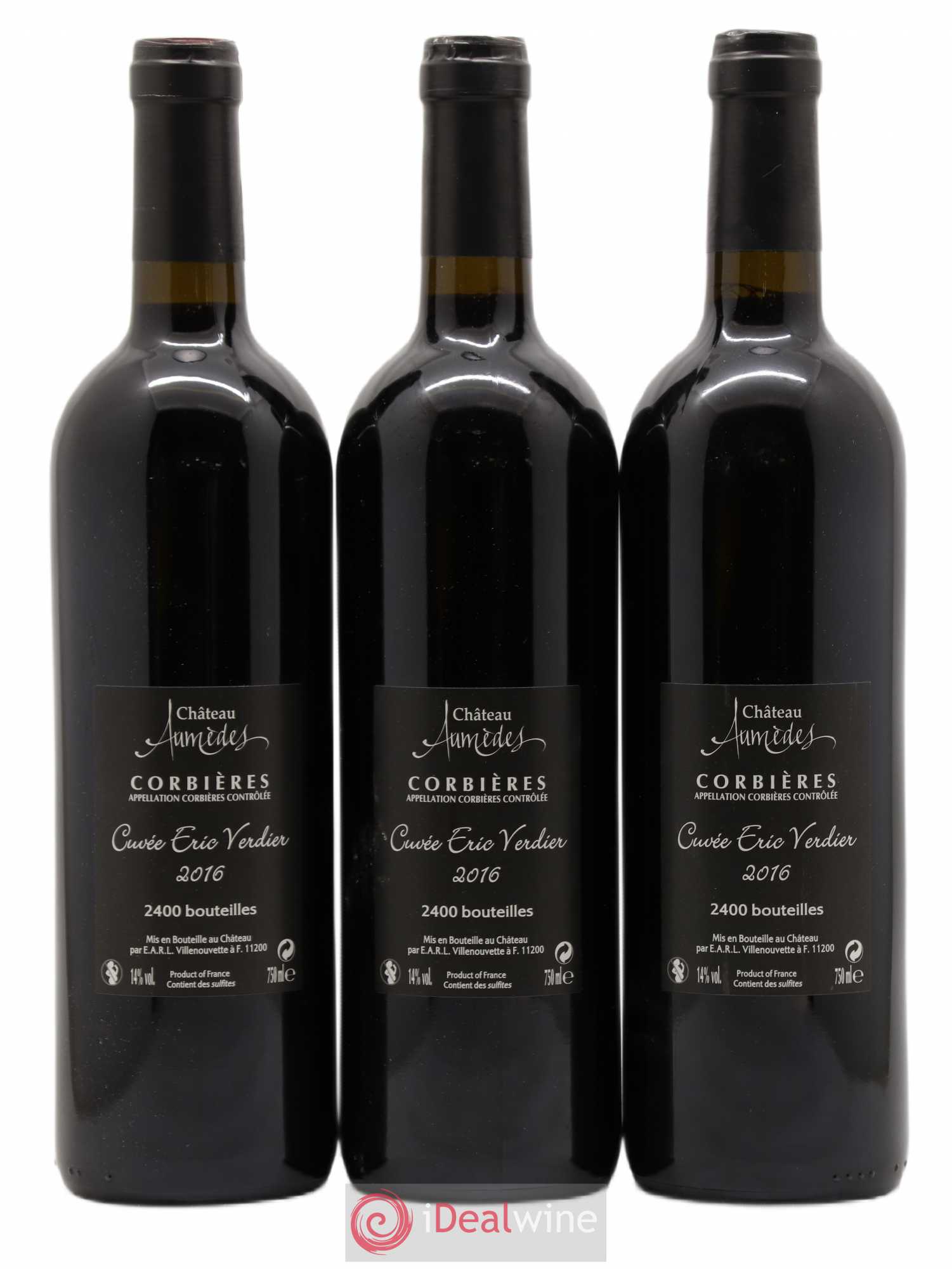 Corbières Château Aumedes Tuam Adoramus cuvée Eric Verdier 2016 - Posten von 3 Flaschen - 1