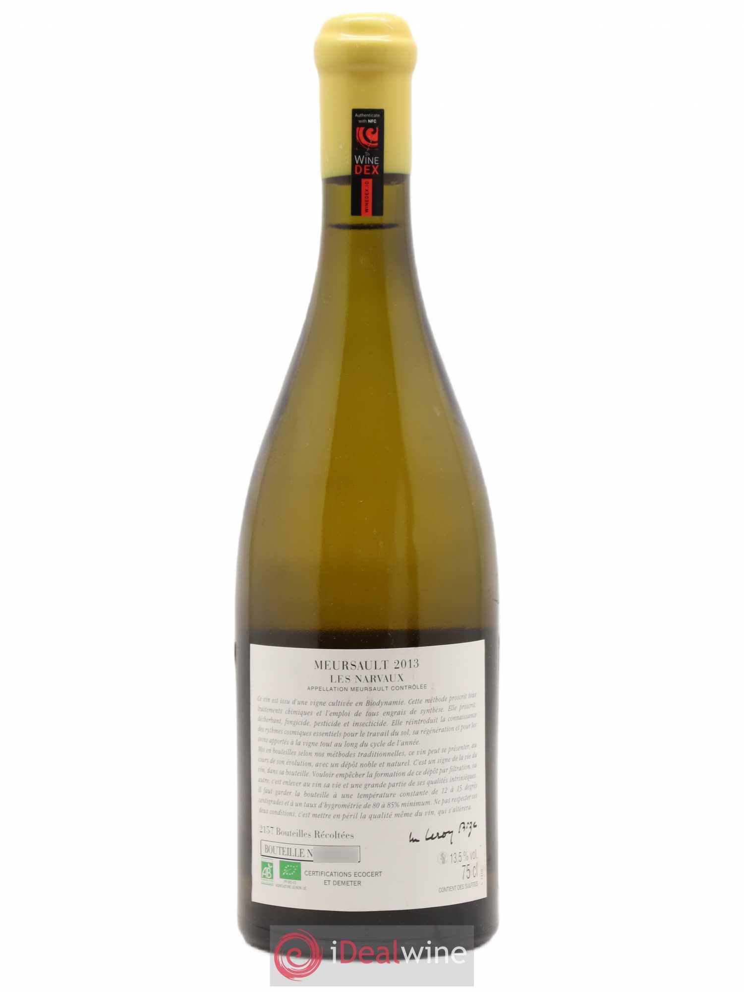Meursault Les Narvaux d'Auvenay (Domaine) 2013 - Posten von 1 Flasche - 1