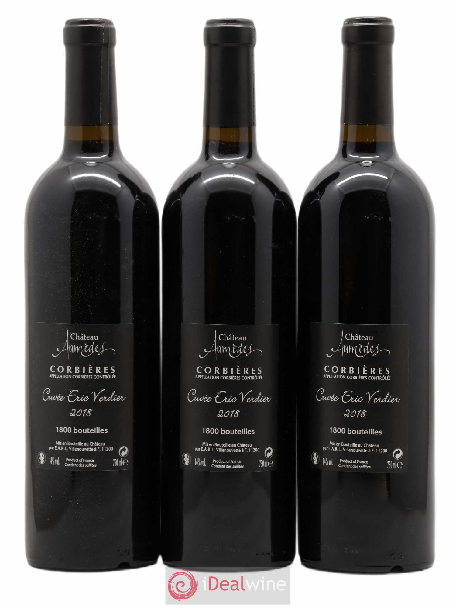 Corbières Château Aumedes Tuam Adoramus Cuvee Eric Verdier 2018 - Posten von 3 Flaschen - 1