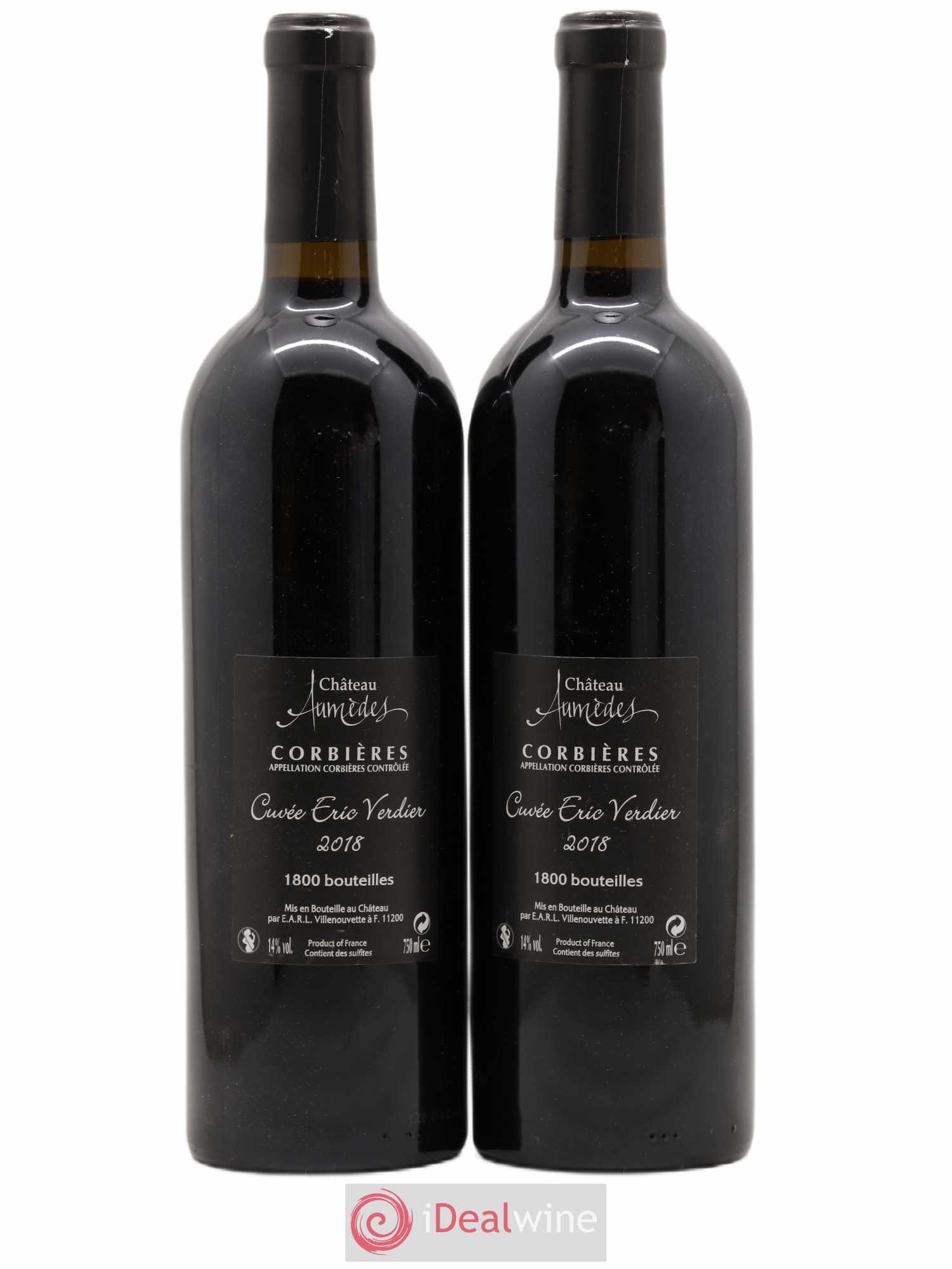 Corbières Château Aumedes Tuam Adoramus Cuvee Eric Verdier 2018 - Lot de 2 bouteilles - 1