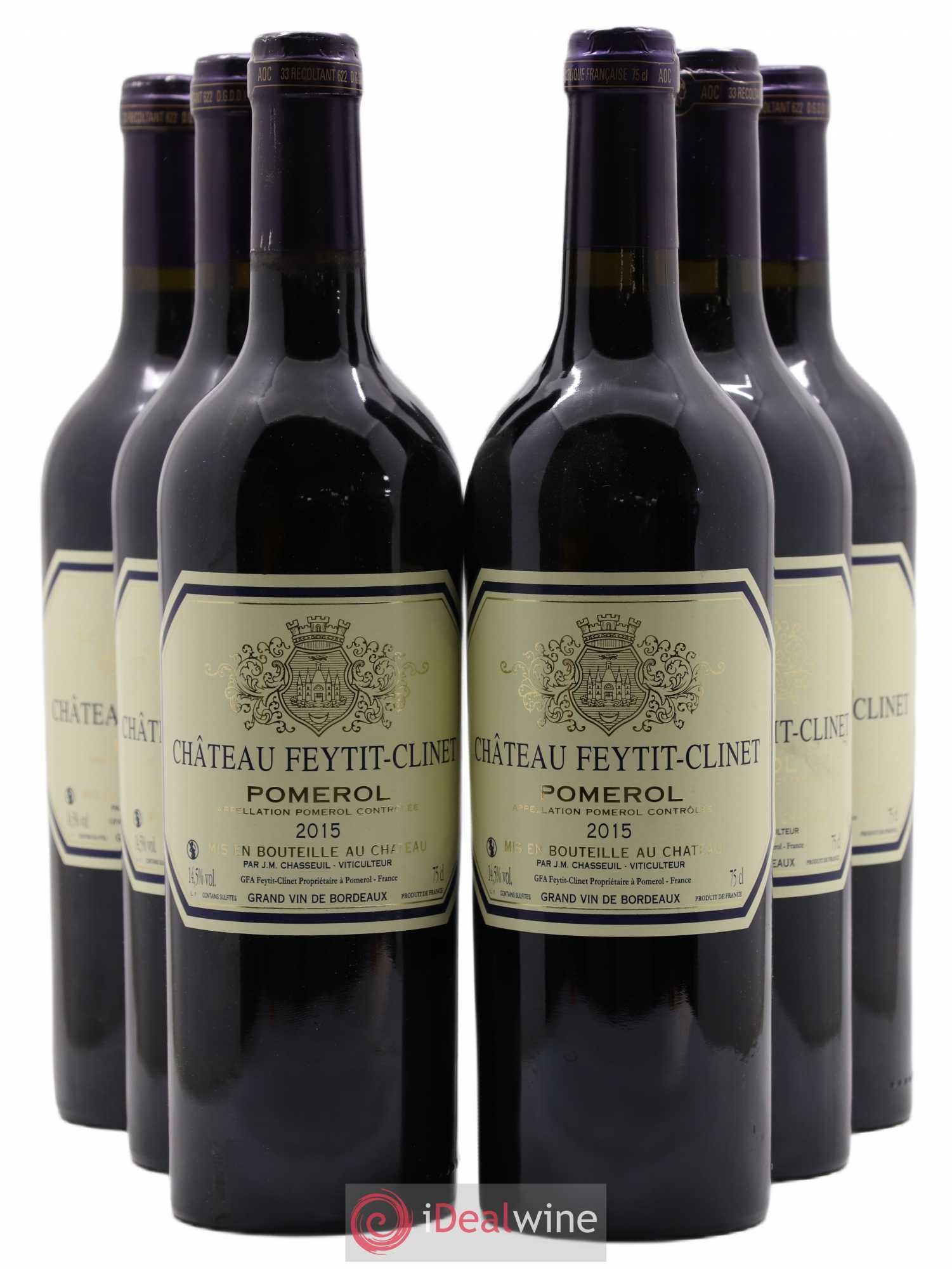 Château Feytit-Clinet 2015 - Lot de 6 bouteilles - 0