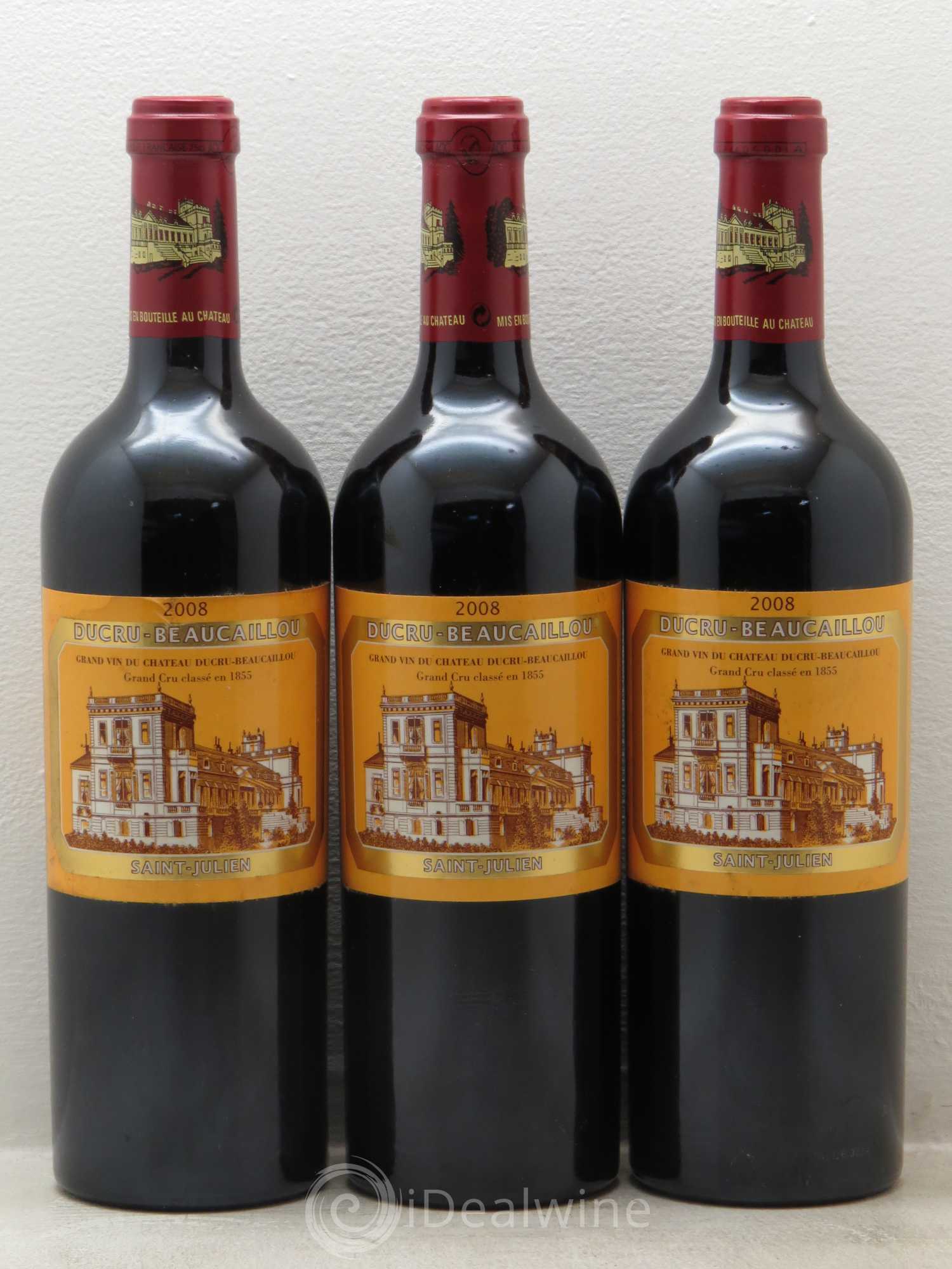 Château Ducru Beaucaillou 2ème Grand Cru Classé 2008 - Lot de 3 bouteilles - 0