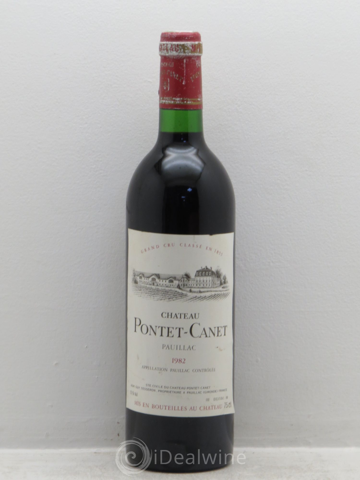 Château Pontet Canet 5ème Grand Cru Classé 1982 - Lot de 1 bouteille - 0