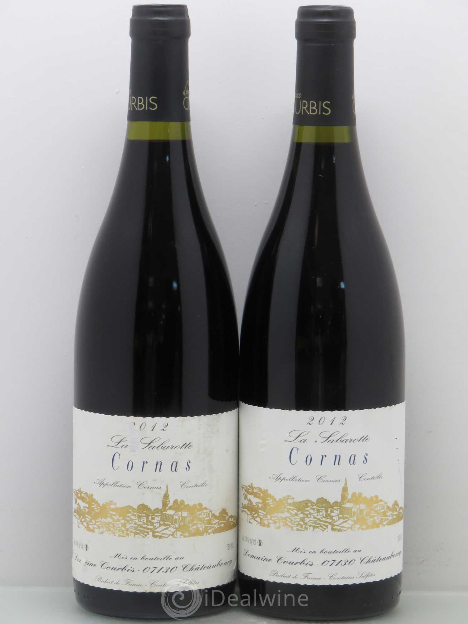 Cornas La Sabarotte Courbis 2012 - Lot de 2 bouteilles - 0