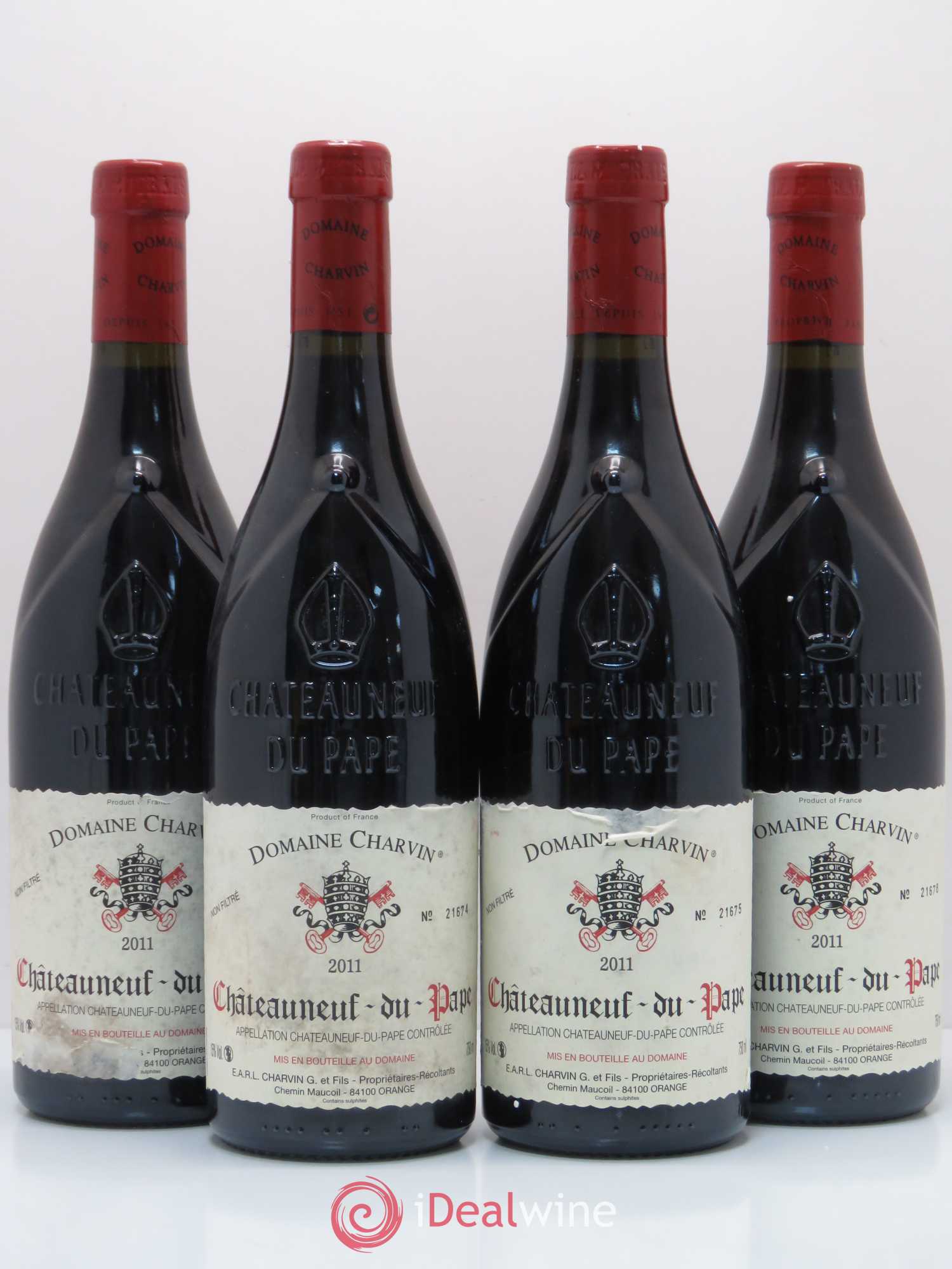 Châteauneuf-du-Pape Charvin (Domaine) 2011 - Lot de 4 bouteilles - 0