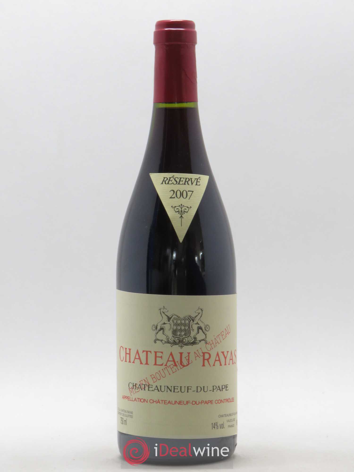 Châteauneuf-du-Pape Château Rayas Emmanuel Reynaud 2007 - Lot de 1 bouteille - 0