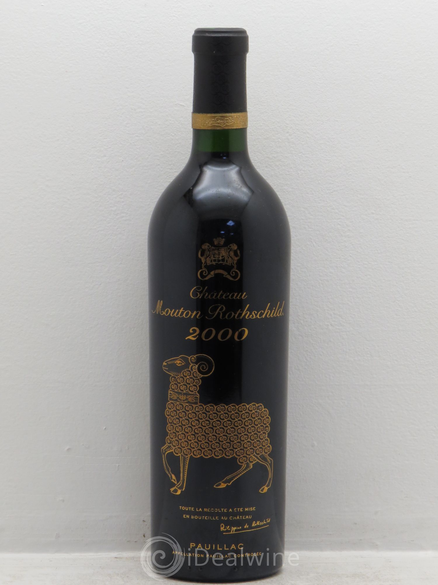 Château Mouton Rothschild 1er Grand Cru Classé 2000 - Lot de 1 bouteille - 0