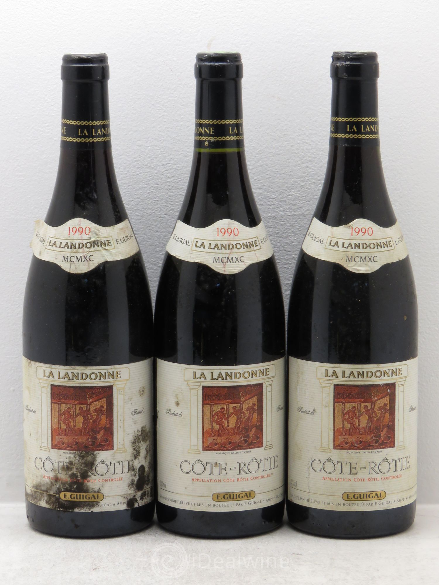 Côte-Rôtie La Landonne Guigal 1990 - Lot de 3 bouteilles - 0