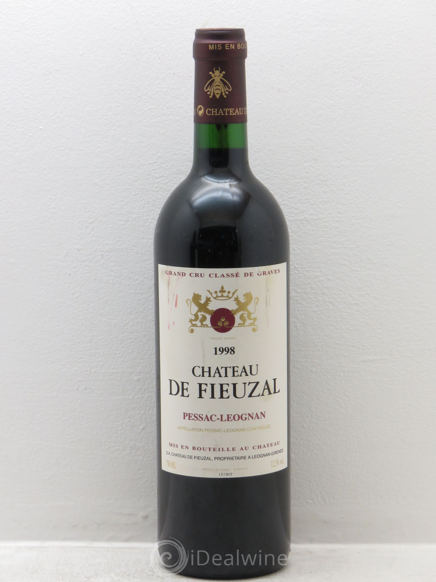 Château de Fieuzal Cru Classé de Graves 1998 - Lot de 12 bouteilles - 0