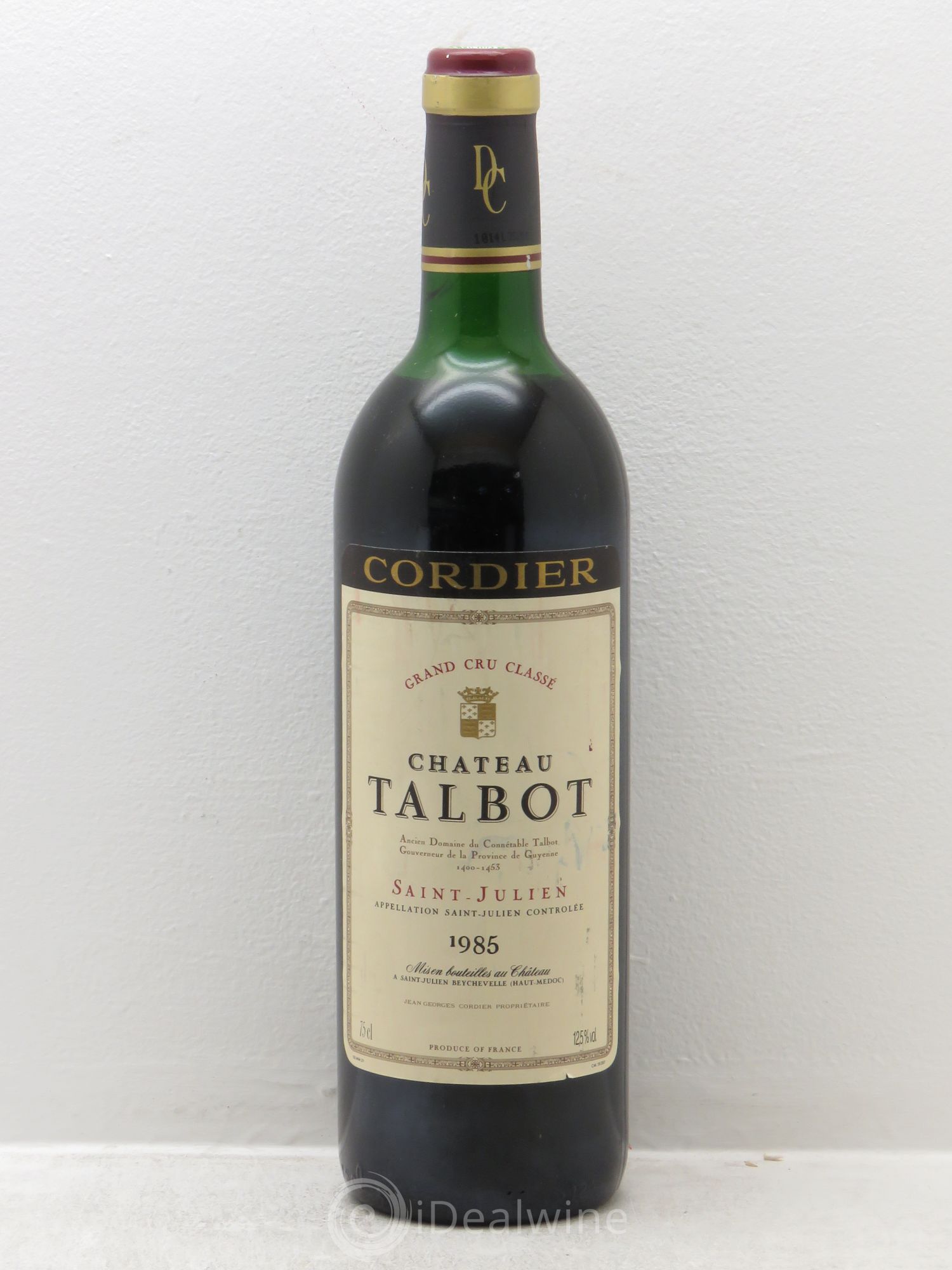 Château Talbot 4ème Grand Cru Classé 1985 - Lot de 1 bouteille - 0