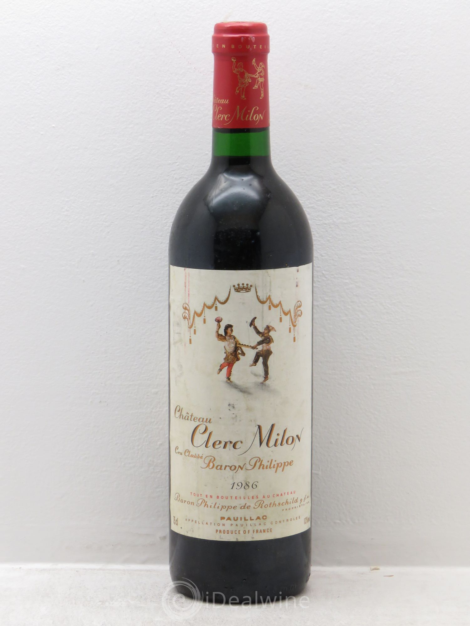 Château Clerc Milon 5ème Grand Cru Classé 1986 - Lot de 1 bouteille - 0