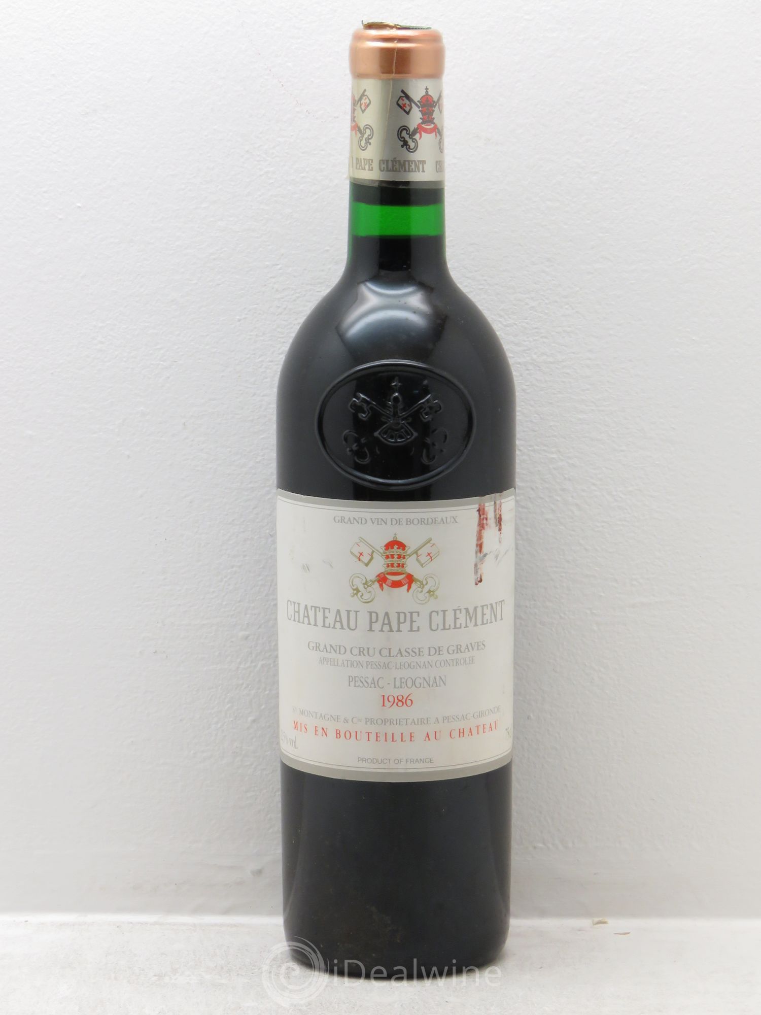 Château Pape Clément Cru Classé de Graves 1986 - Lot de 6 bouteilles - 0