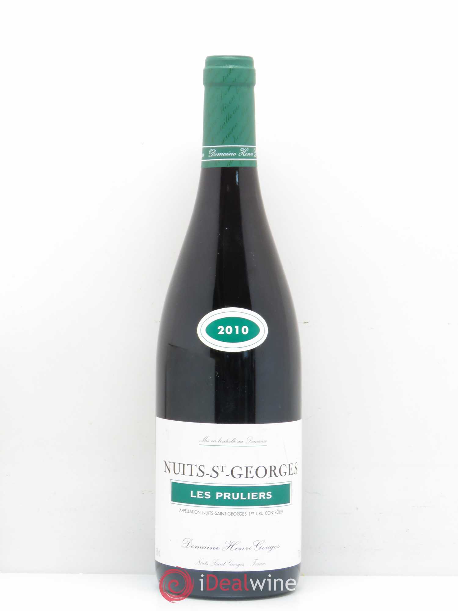 Nuits-Saint-Georges 1er Cru Les Pruliers Henri Gouges (sans prix de réserve) 2010 - Lot de 1 bouteille - 0